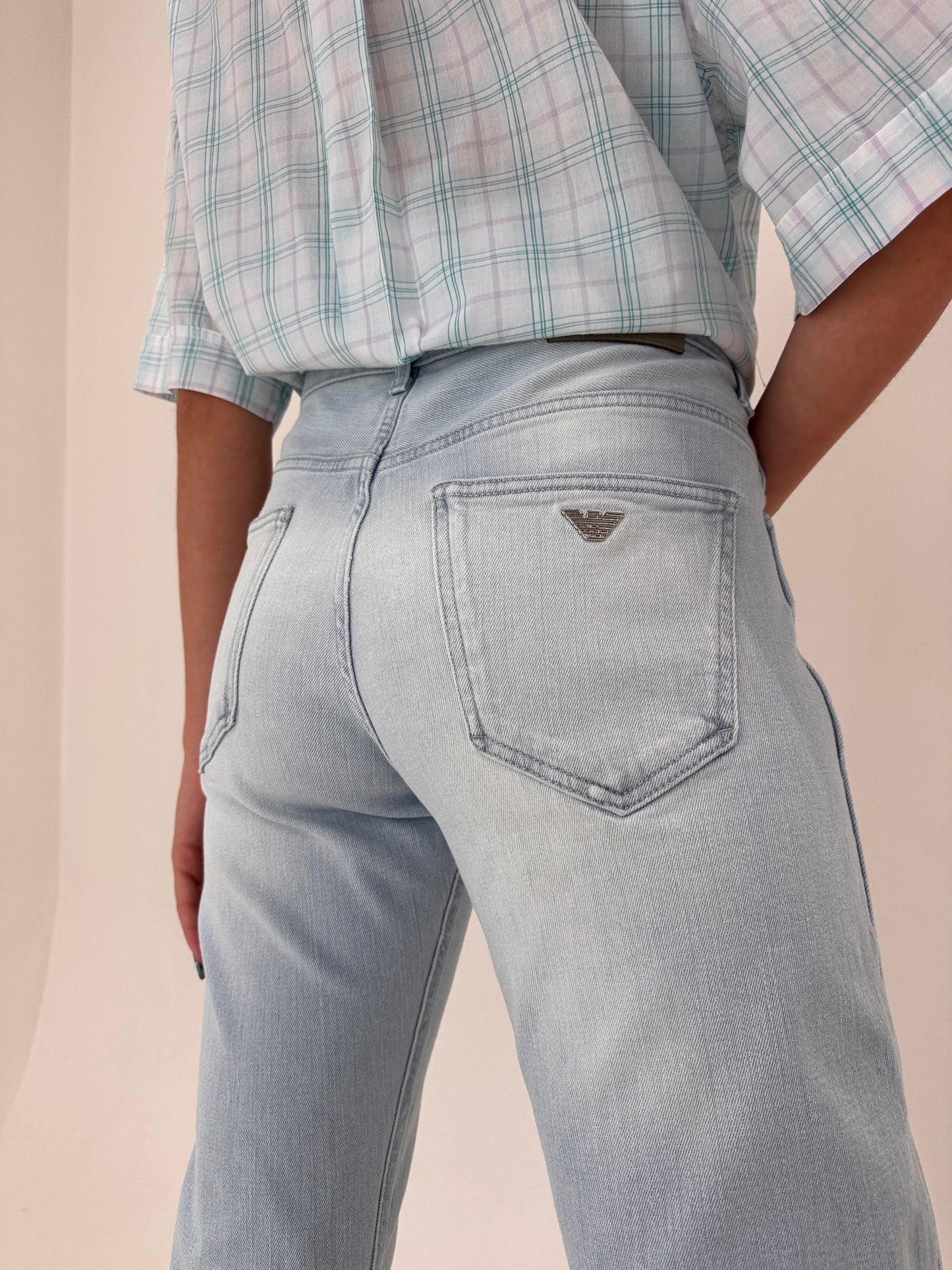 Jeans Armani ultra confort tall light wash in croi clasic