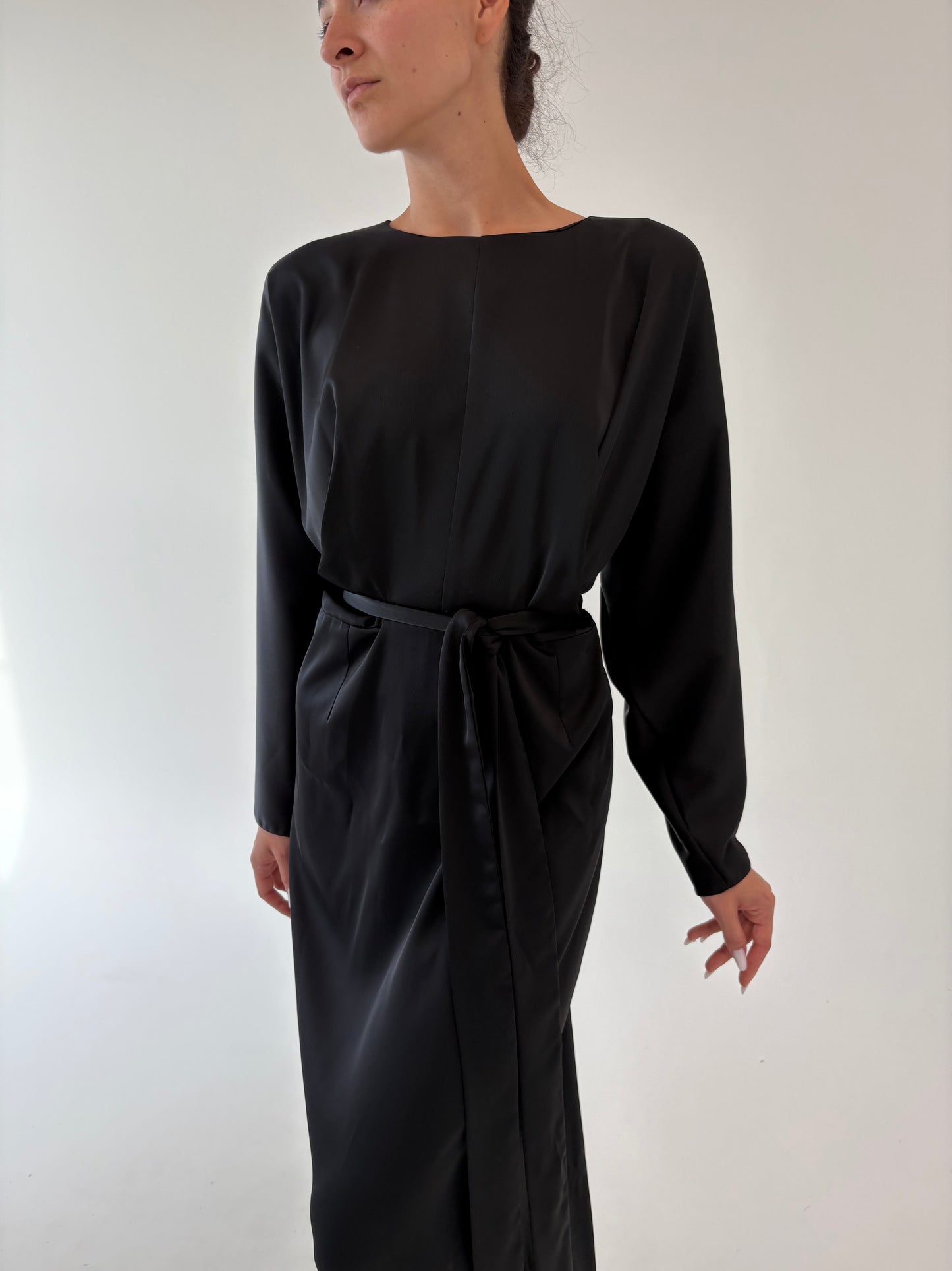 LBD maxi tall cu talie marcată reglabilă