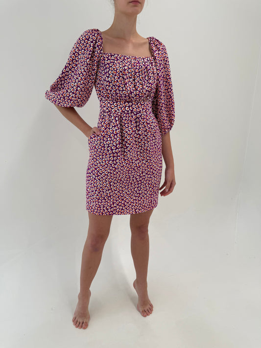 Rochie Yves Saint Laurent archive piece de colecție din mătase naturală circa 1980