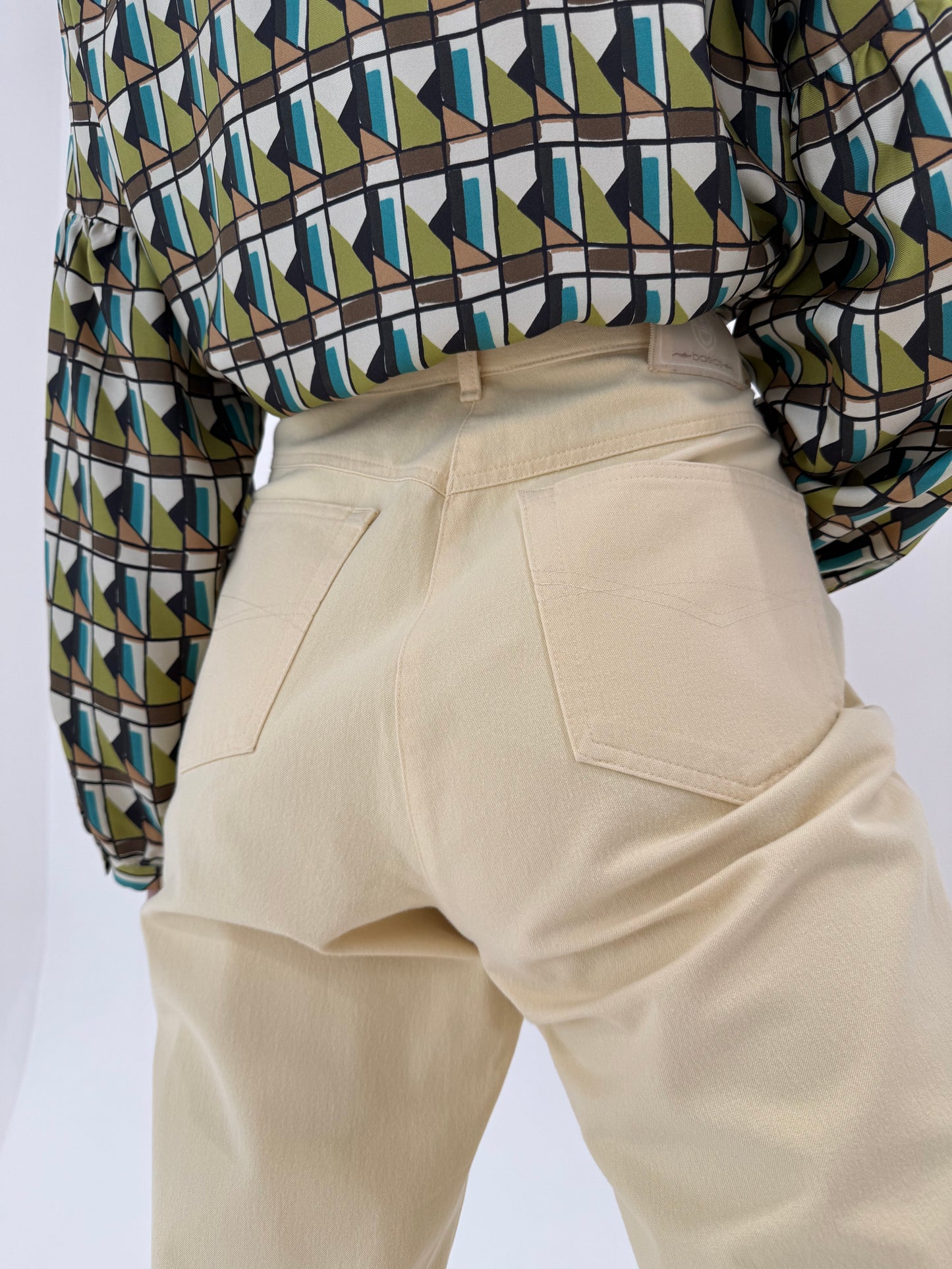 Jeans mom fit de vară ultra confort modelatori butter yellow