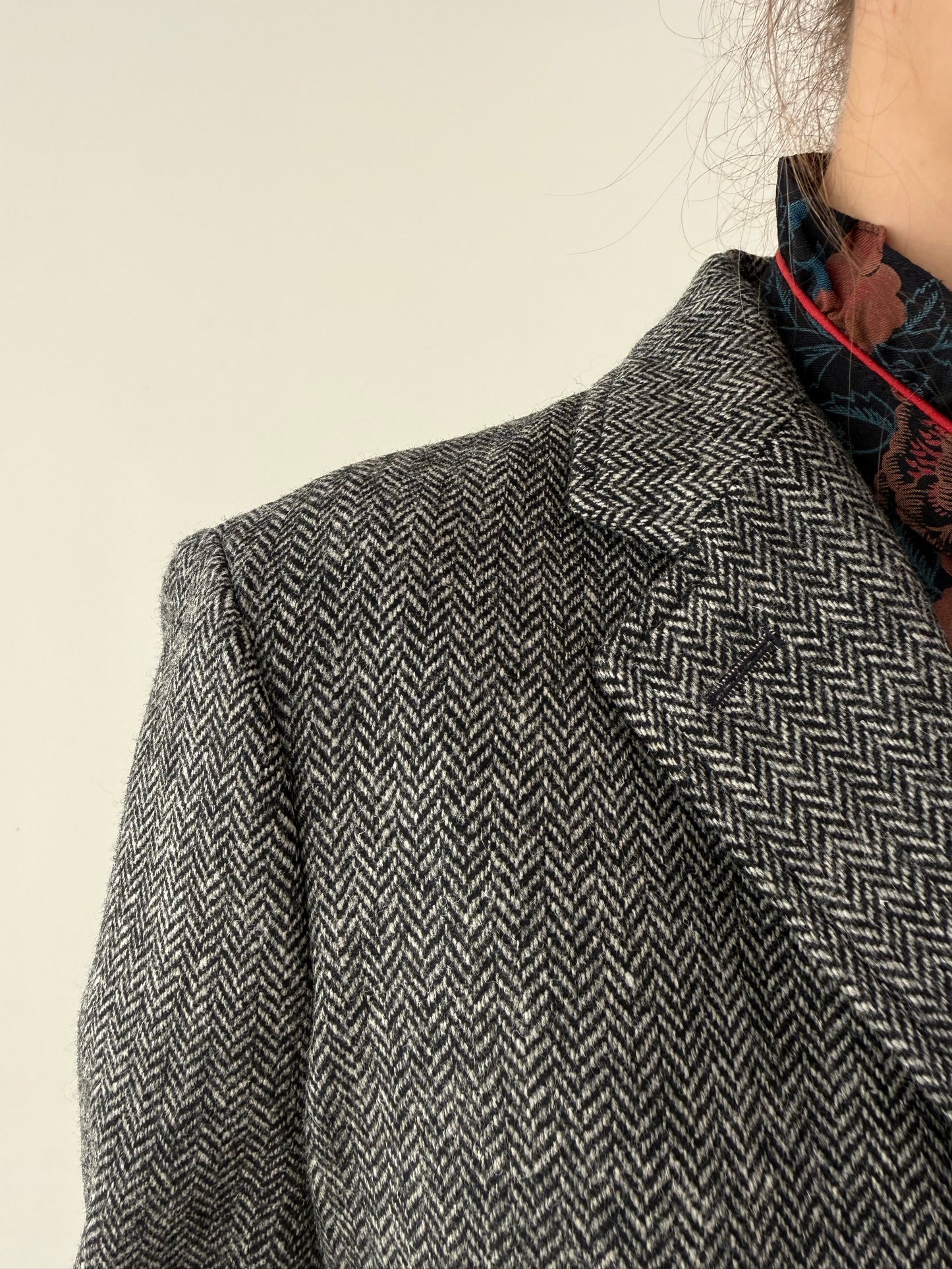 Sacou Ralph Lauren model iconic ‘single breasted herringbone’