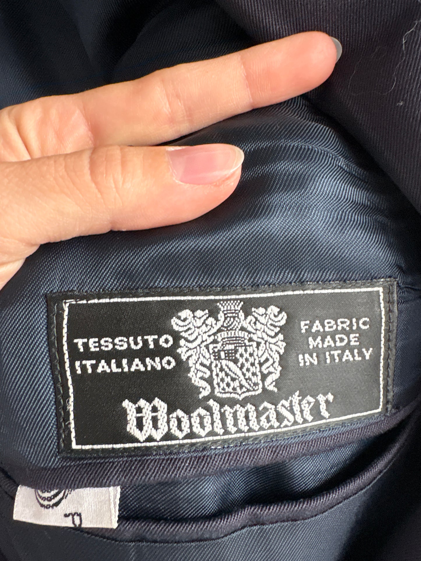 Sacou vintage italian excepțional cu nasturi metalici și închidere dublă