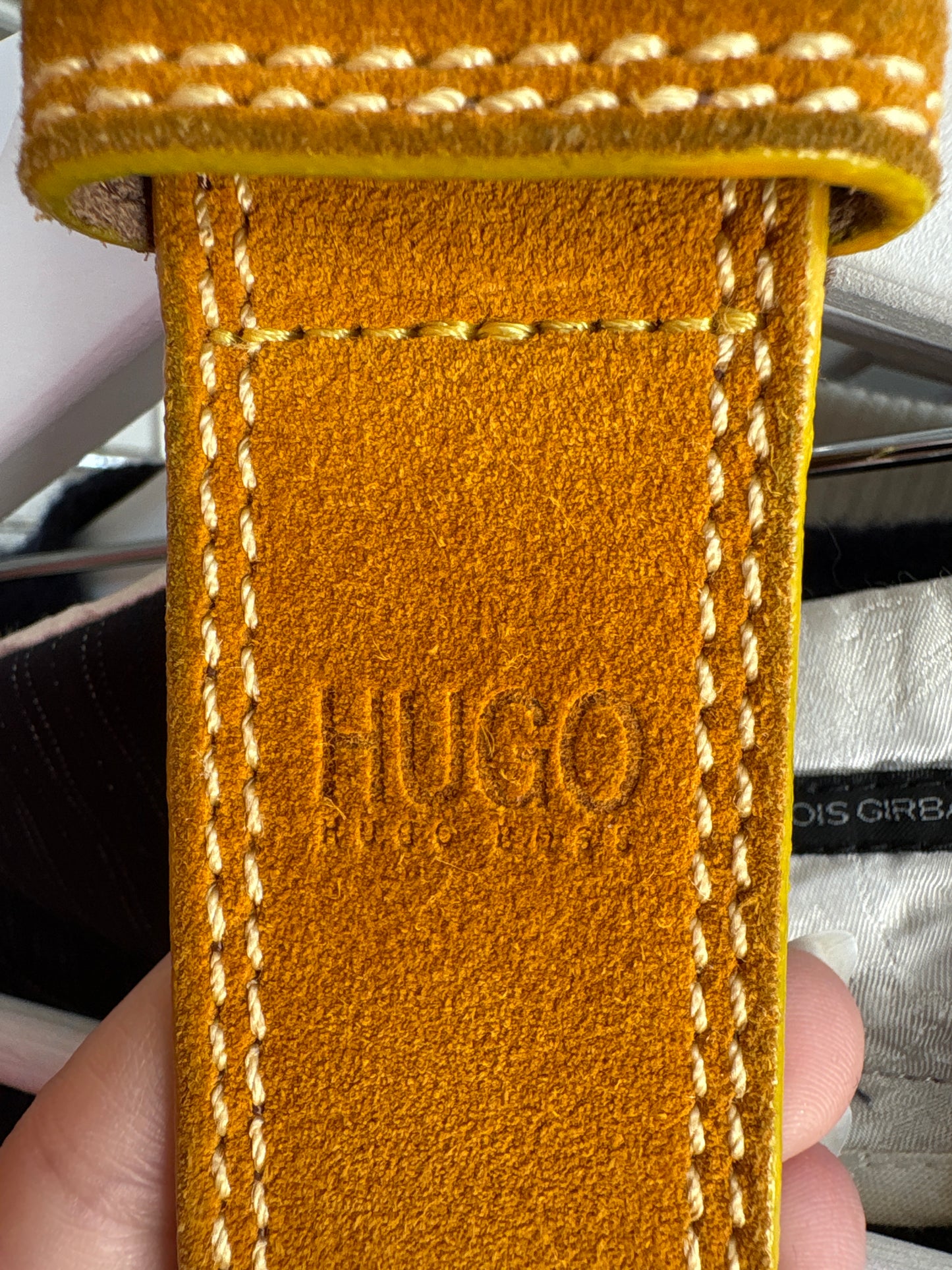 Curea Hugo Boss din piele naturală groasă