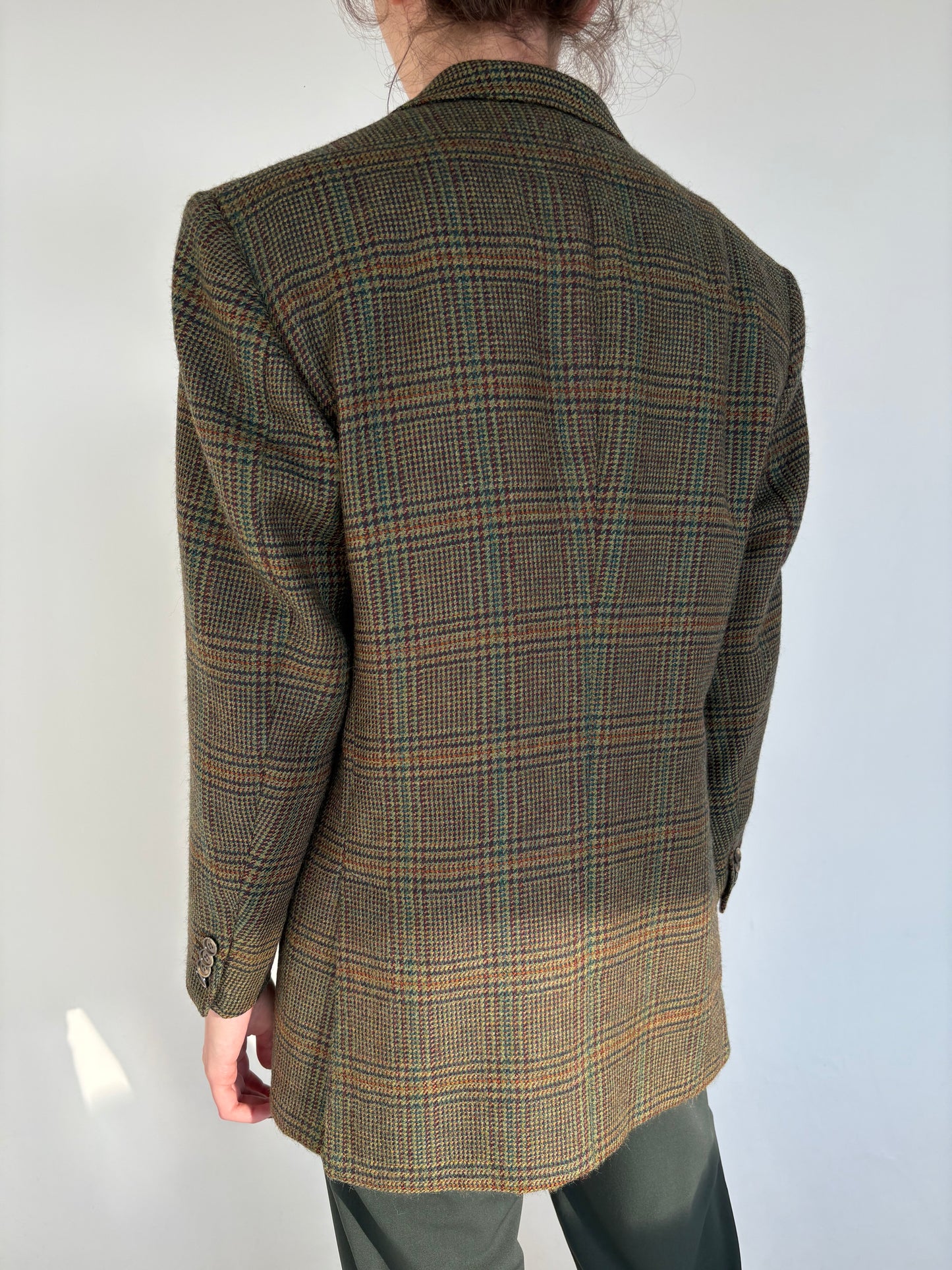 Sacou couture italian din tweed moale de lana în nuanțe superbe