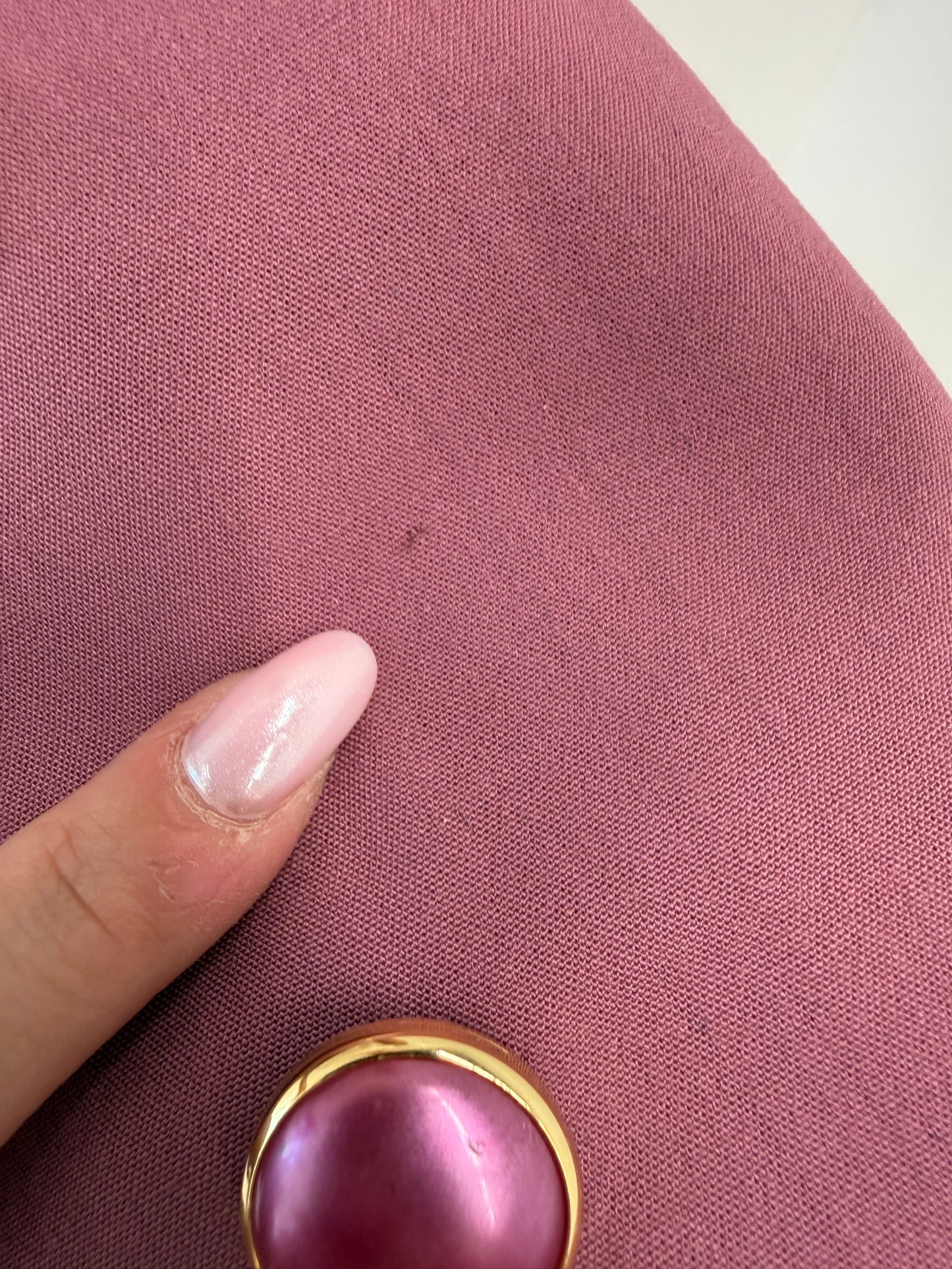 Sacou vintage cambrat petite dusty rose Pink in croi cambrat cu revere vălurite