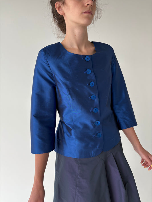 Sacou luxury Sportalm cambrat din tafta de mătase naturală