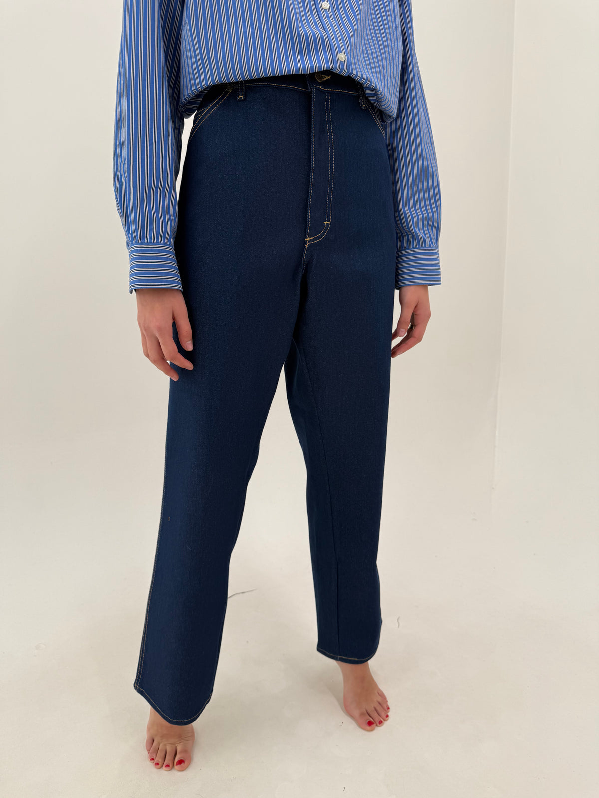 Jeans vintage indigo wash din denim raw old vintage premium modelator gros