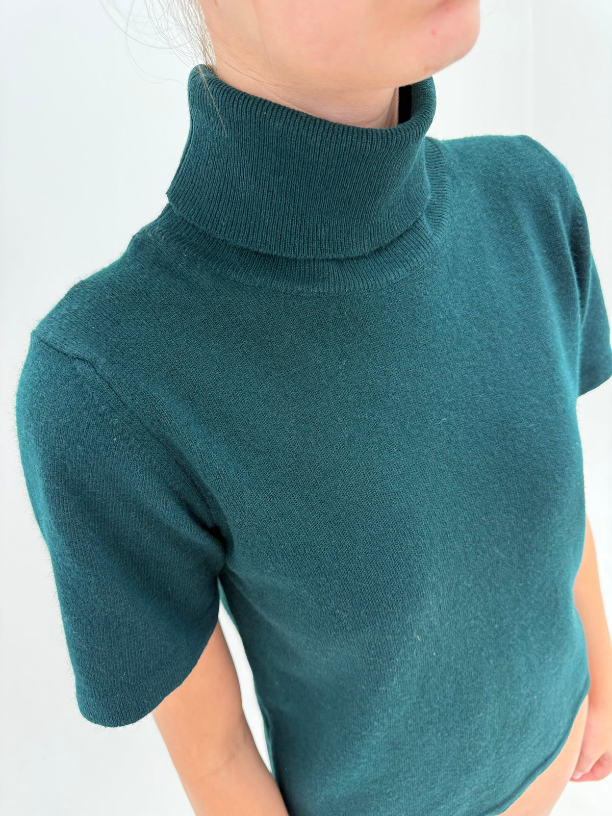 Maleta dark green 80% lana extrafina