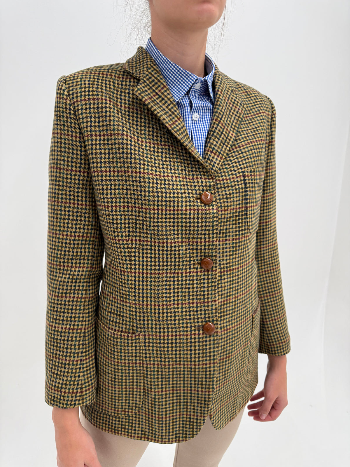 Sacou de brand luxury italian Tombolini  din tweed excepțional de lana