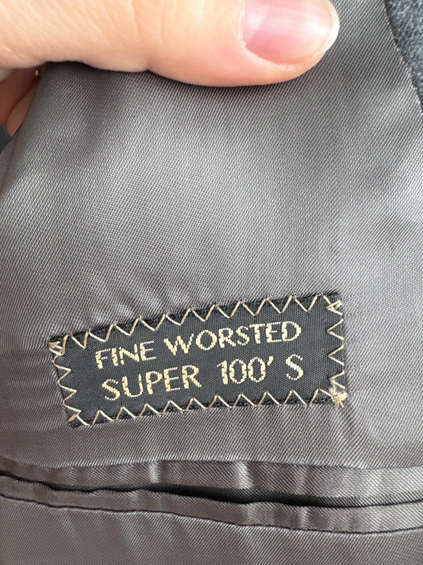 Sacou ultra luxury Zegna tall în croi actual  din stofă extrafina super 100s