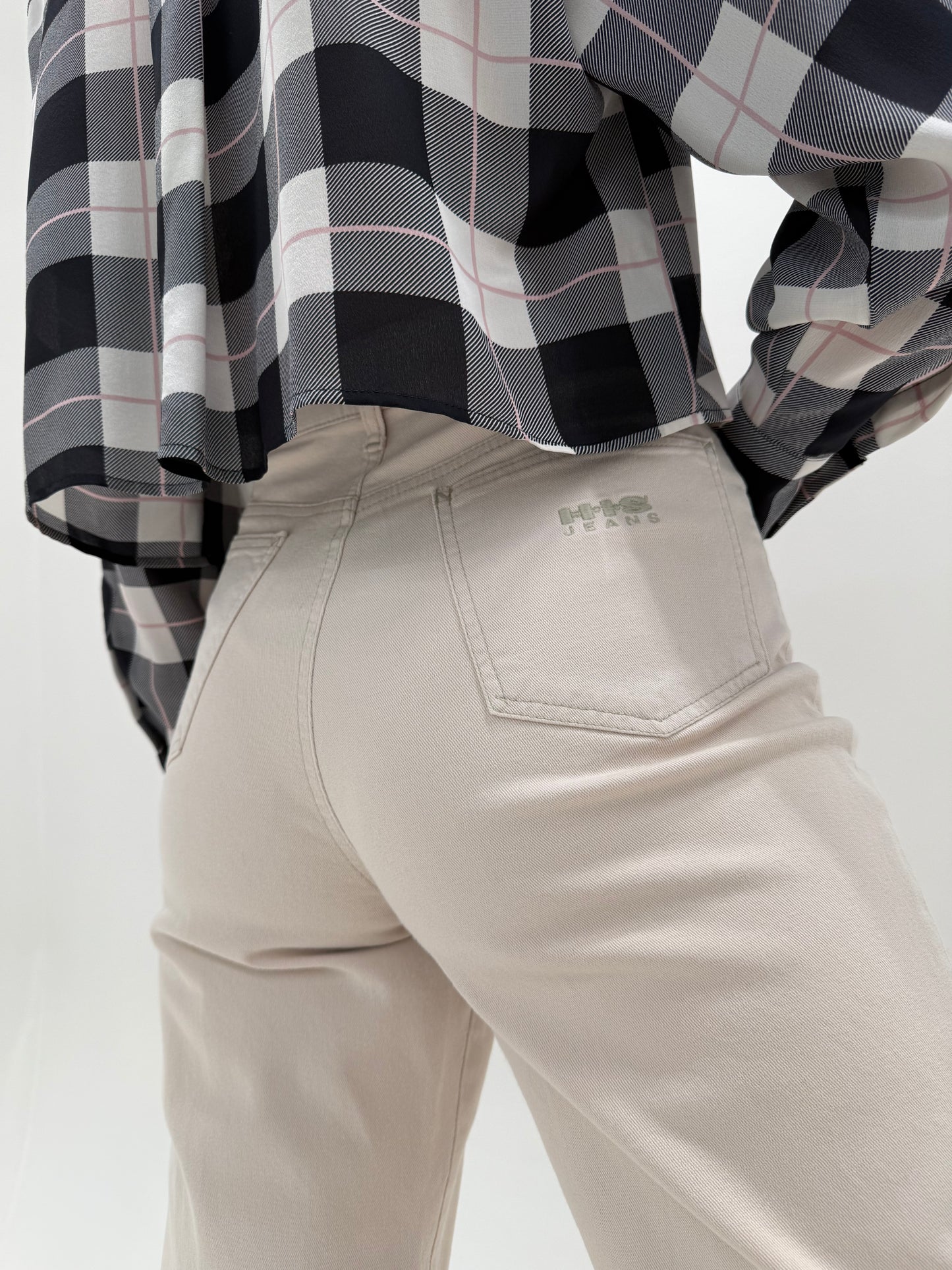 Jeans de vară sand nude ultra confort modelatori