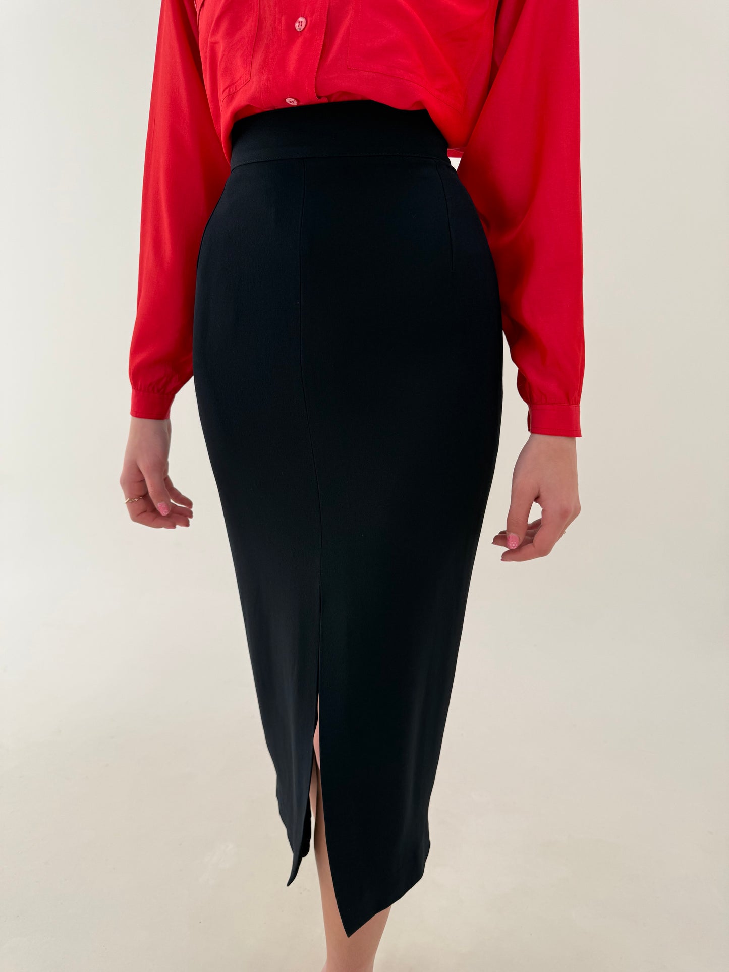 Fustă luxury creion de brand de nișă Gai Mattiolo spre maxi