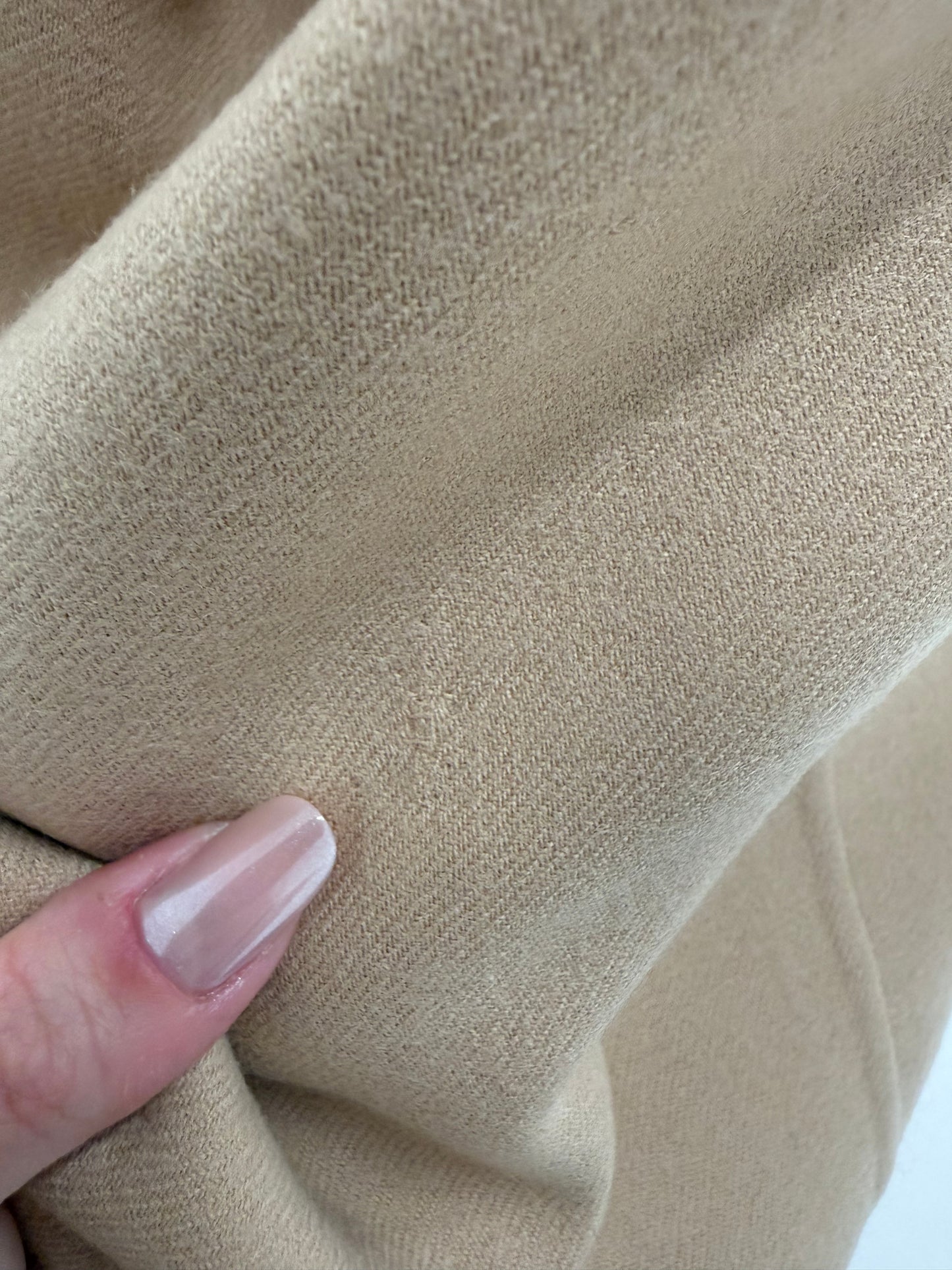 Jacheta tip cap mid century old vinatge din lana worsted cu blană de nurcă