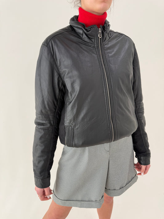 Geacă tall biker de brand luxury Aigner din piele naturală extrem de moale