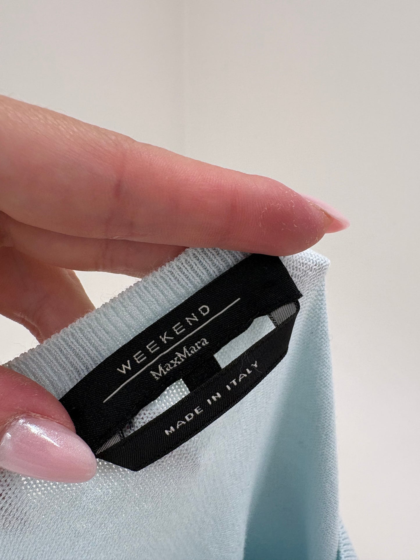 Cardigan baby blue Max Mara de vară din bumbac