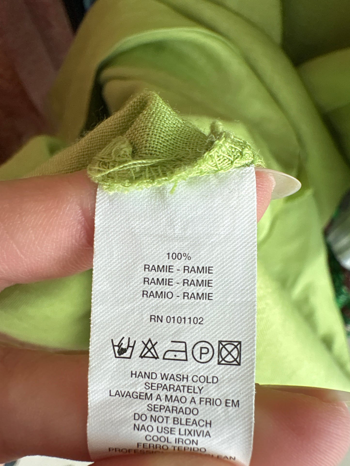 Rochie verde crud Stefanel din in excepțional cu gust reglabil