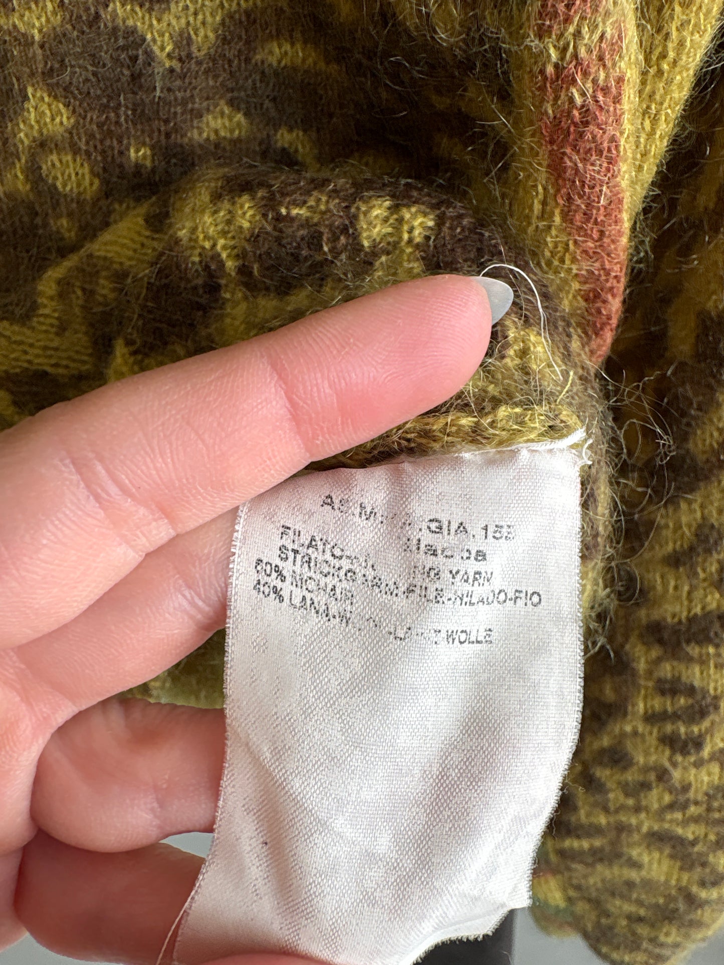 Cardigan Max Mara animal print stilizat în croi ușor cropped