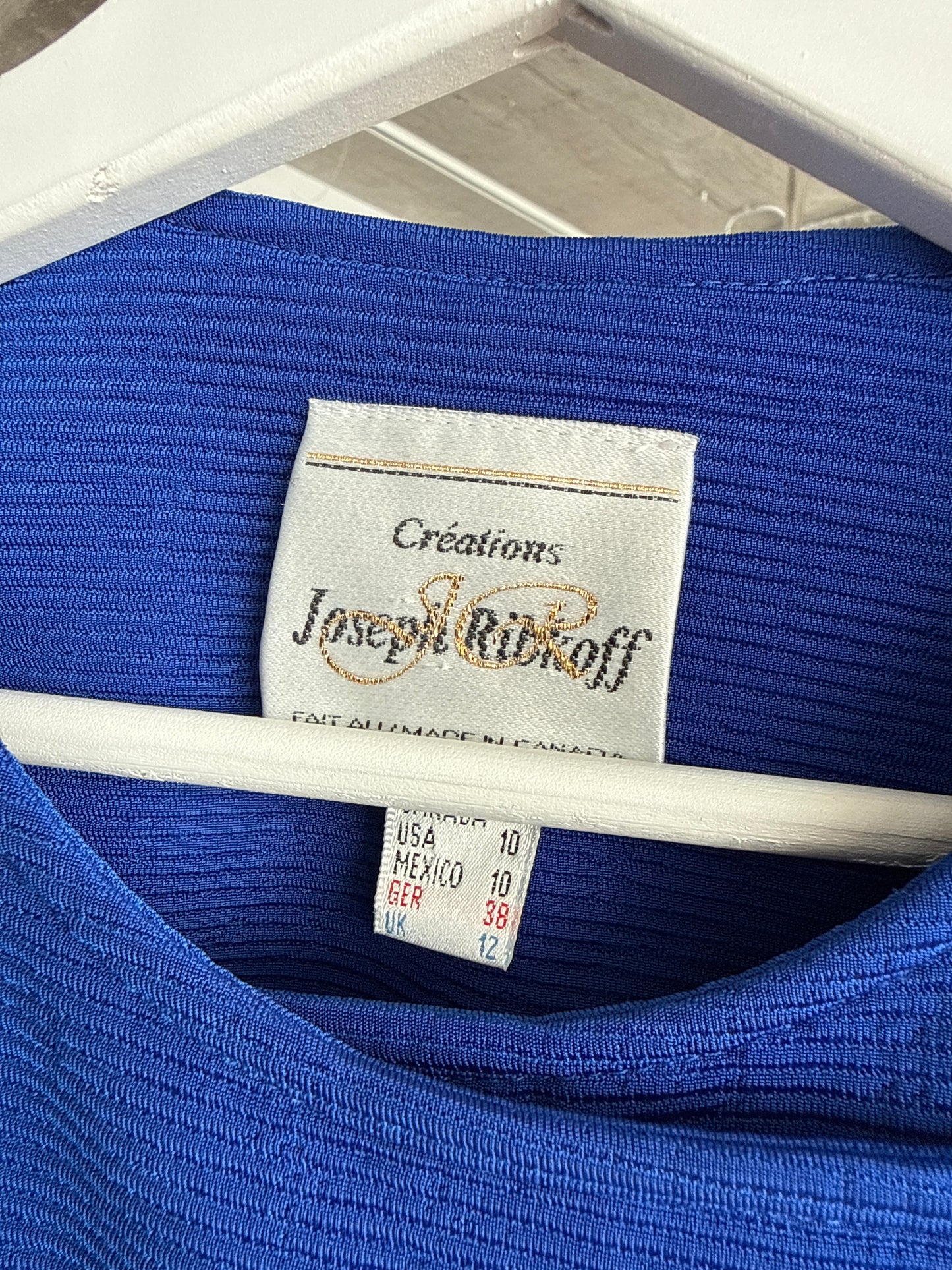 Rochie vintage albastru regal fi la business la cocktail în croi petrecut