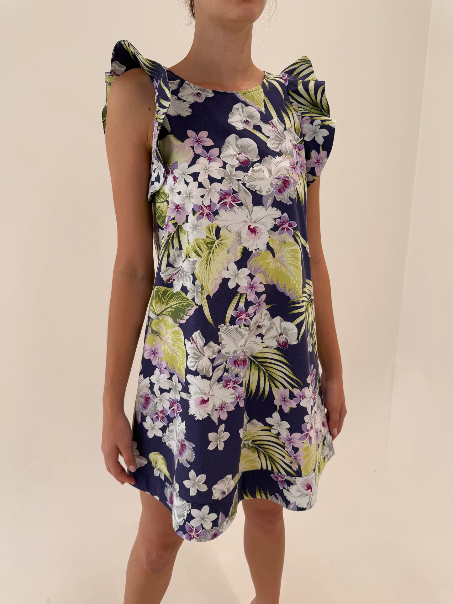Rochie Max&Co by Max Mara din bumbac premium cu print organic si volane