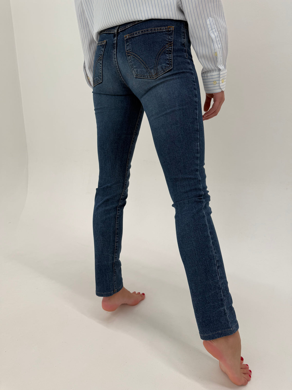 Jeans Dolce&Gabbana vintage tall clasic wash straight leg ultra confort