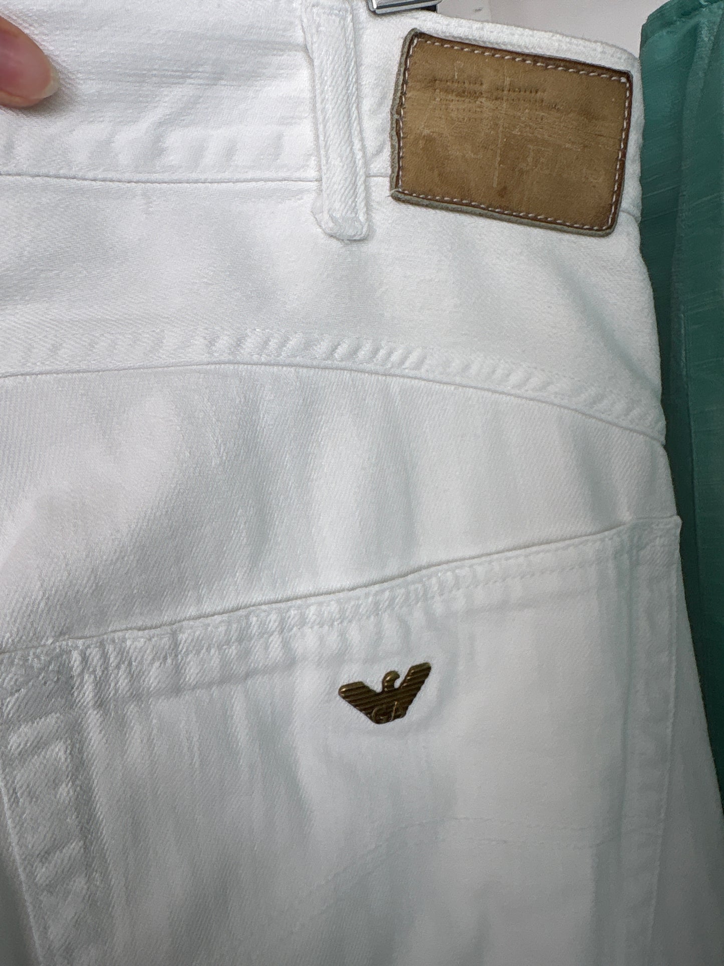 Jeans Armani vintage de vară în croi clasic straight leg