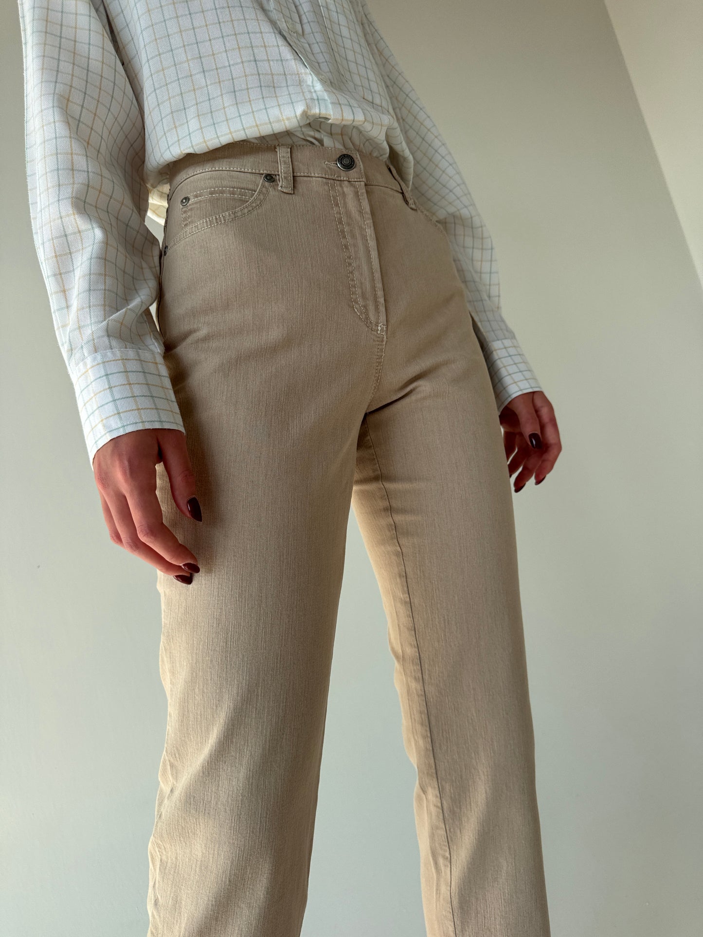 Jeans premium modelator camel