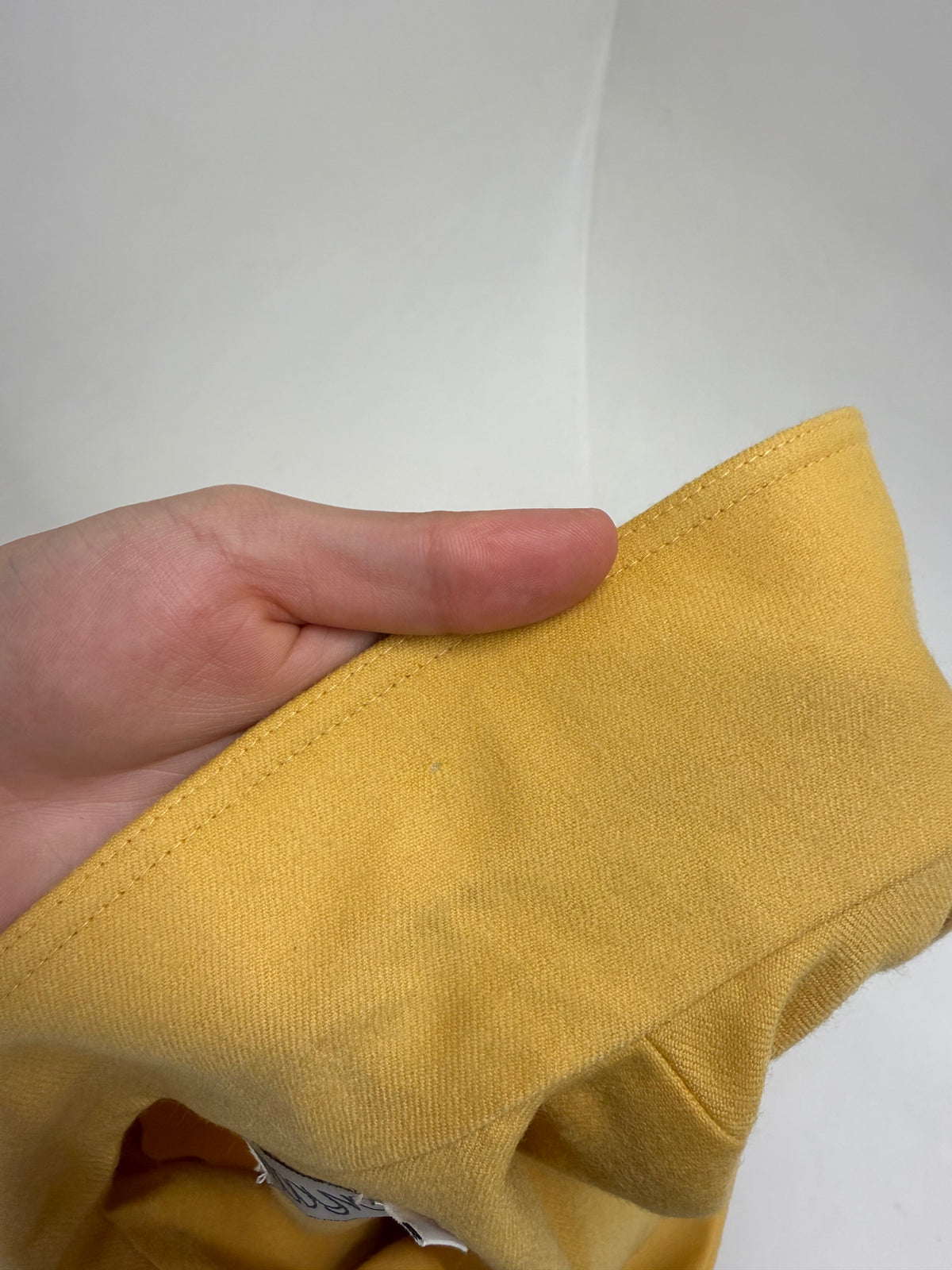 Jacheta vintage butter yellow italiană din lana excepțională extrafina