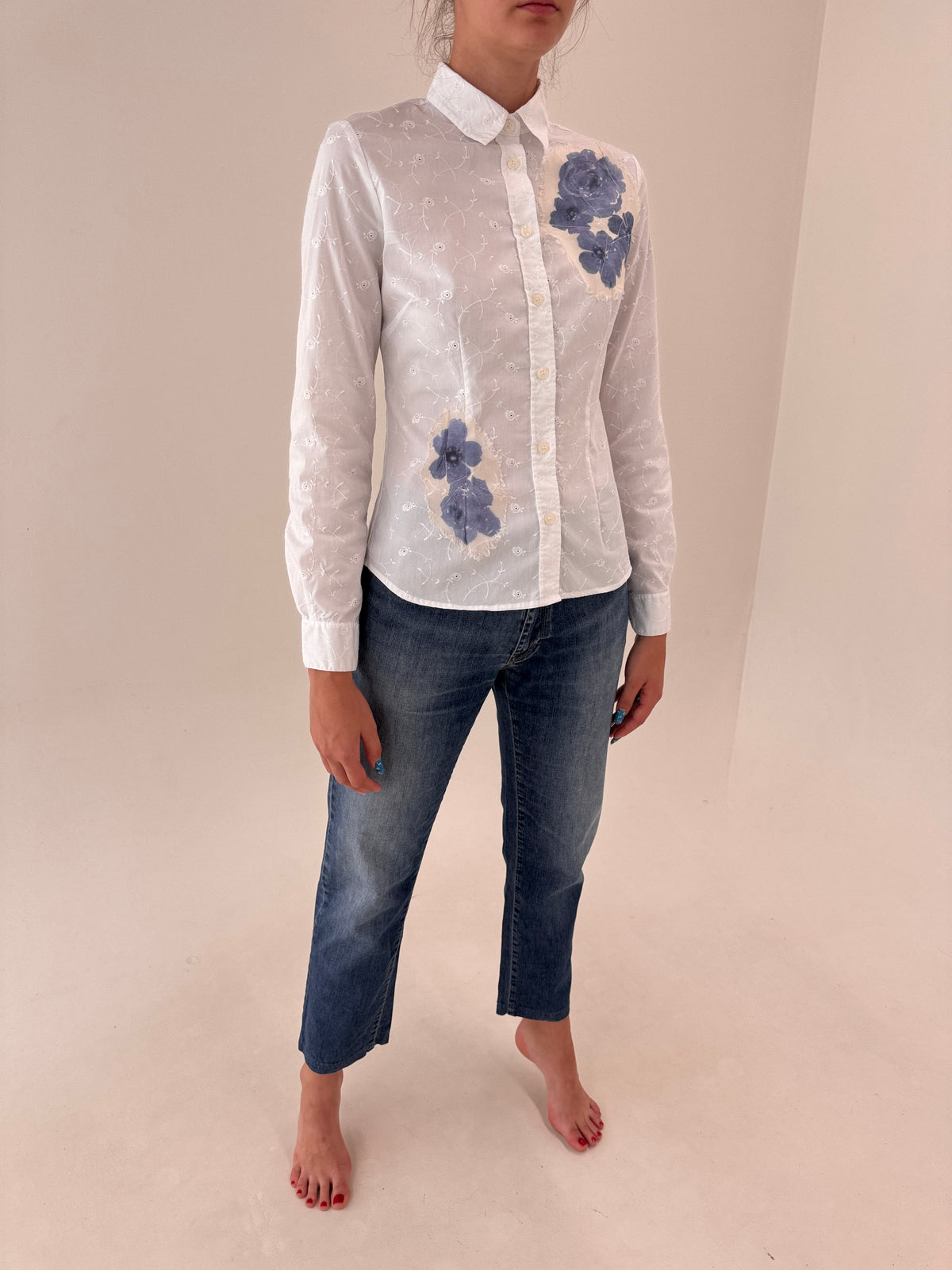 Jeans luxury ultra confort Trussardi classic fit and wash ușor modelatori