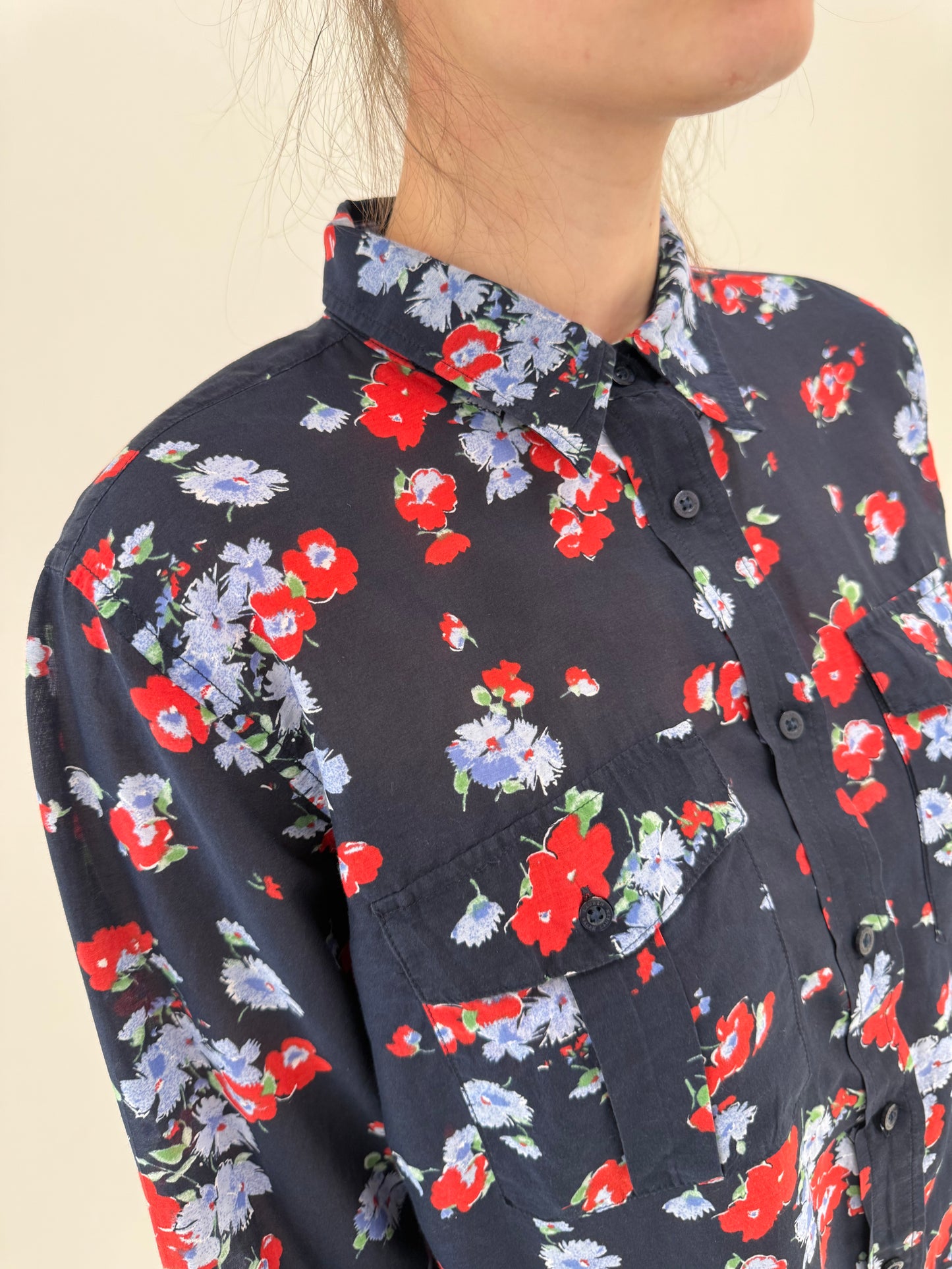 Cămașa Ralph Lauren din bumbac și mătase naturală