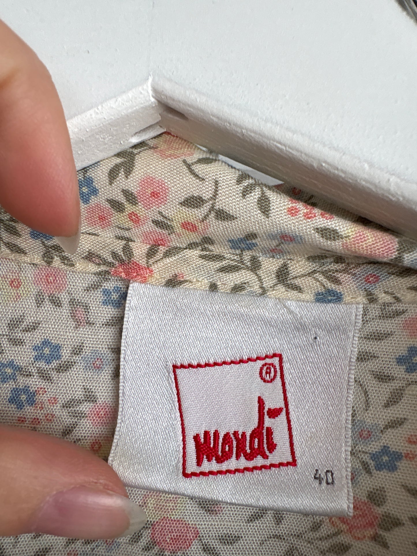 Cămașa vintage luxury Mondi by Escada din pânză extrafina
