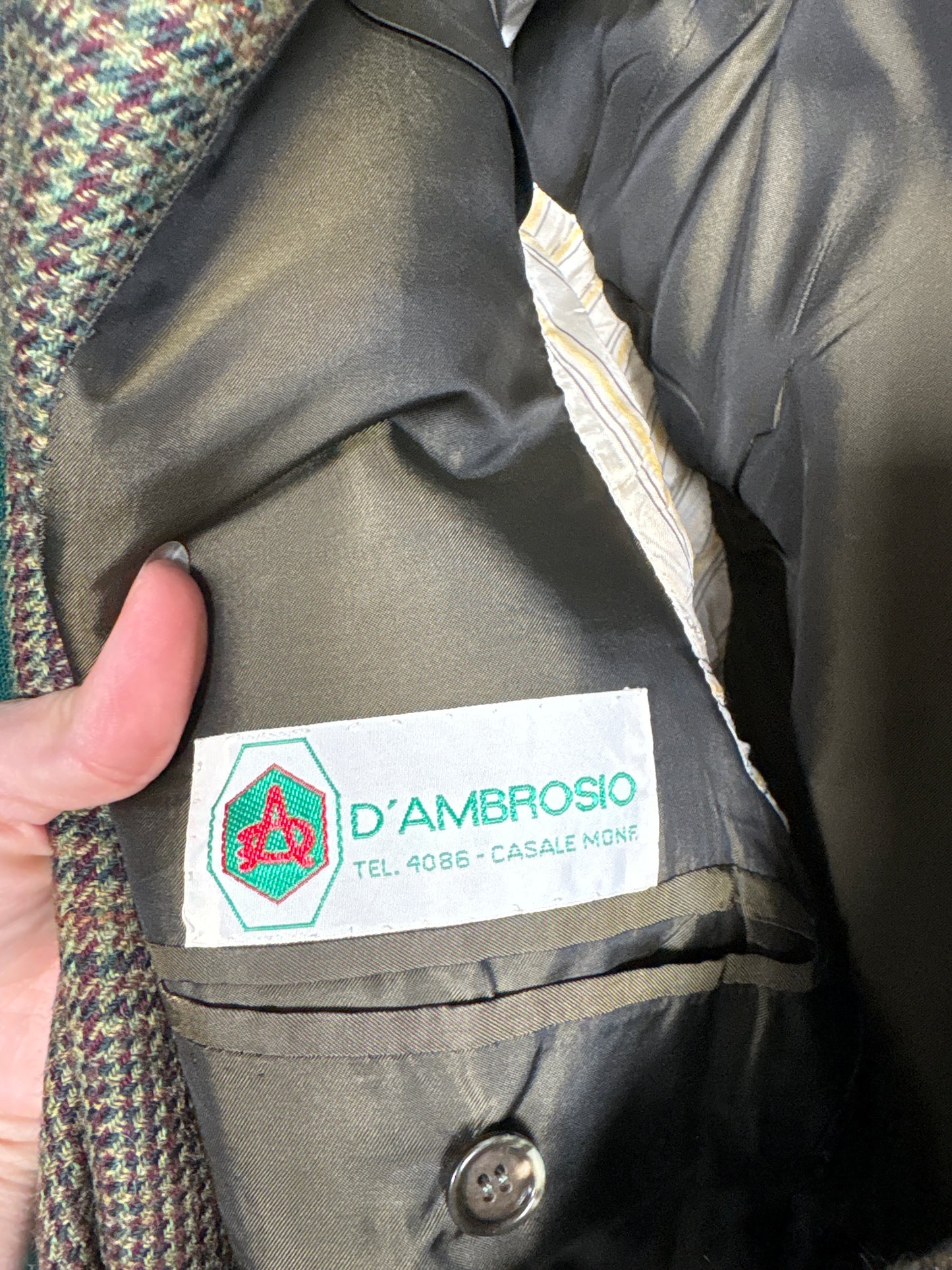 Sacou couture italian din tweed moale de lana în nuanțe superbe