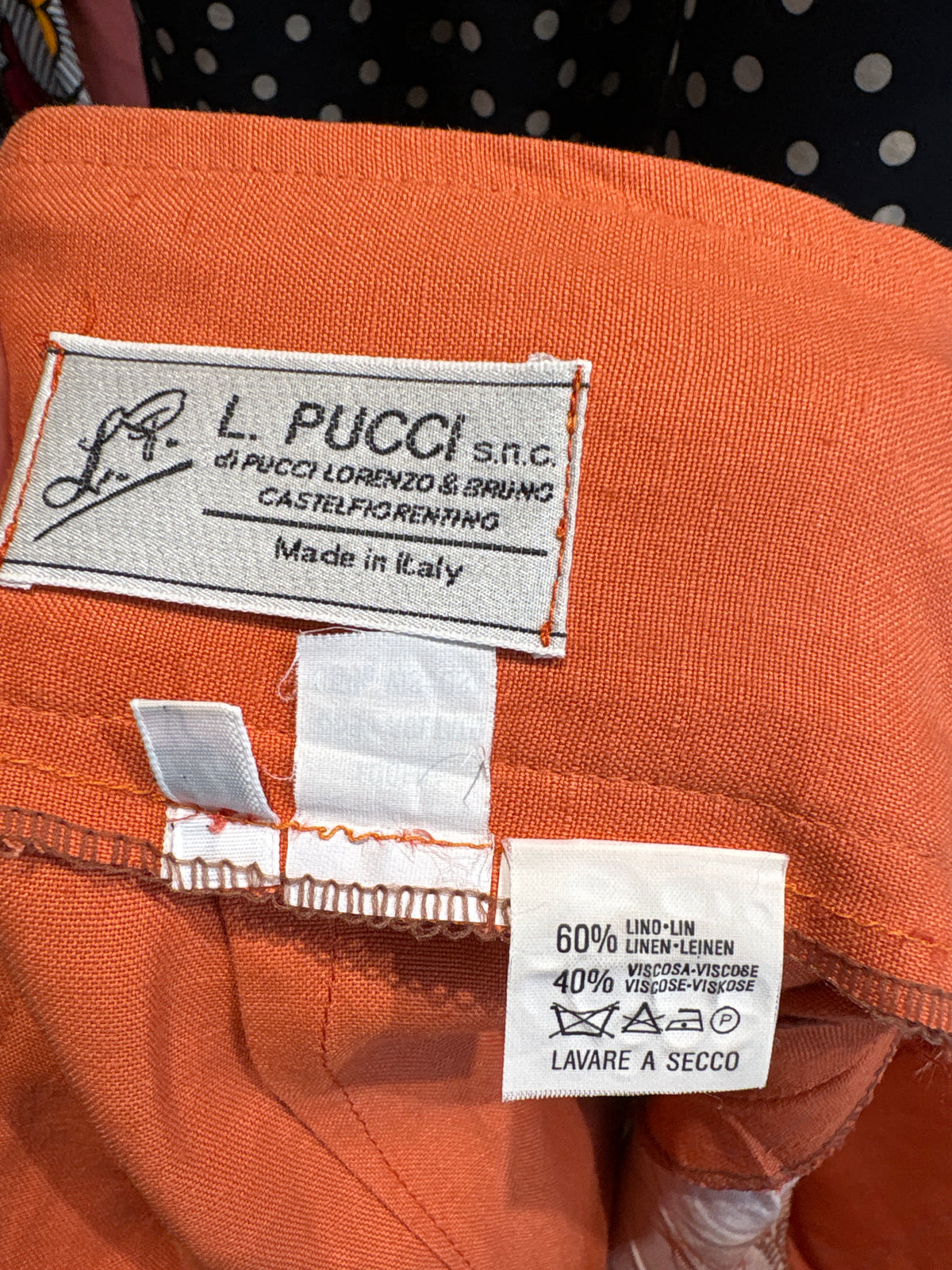 Fustă creion de brand premium italian din pânză cu talie ultra marcată și buzunare