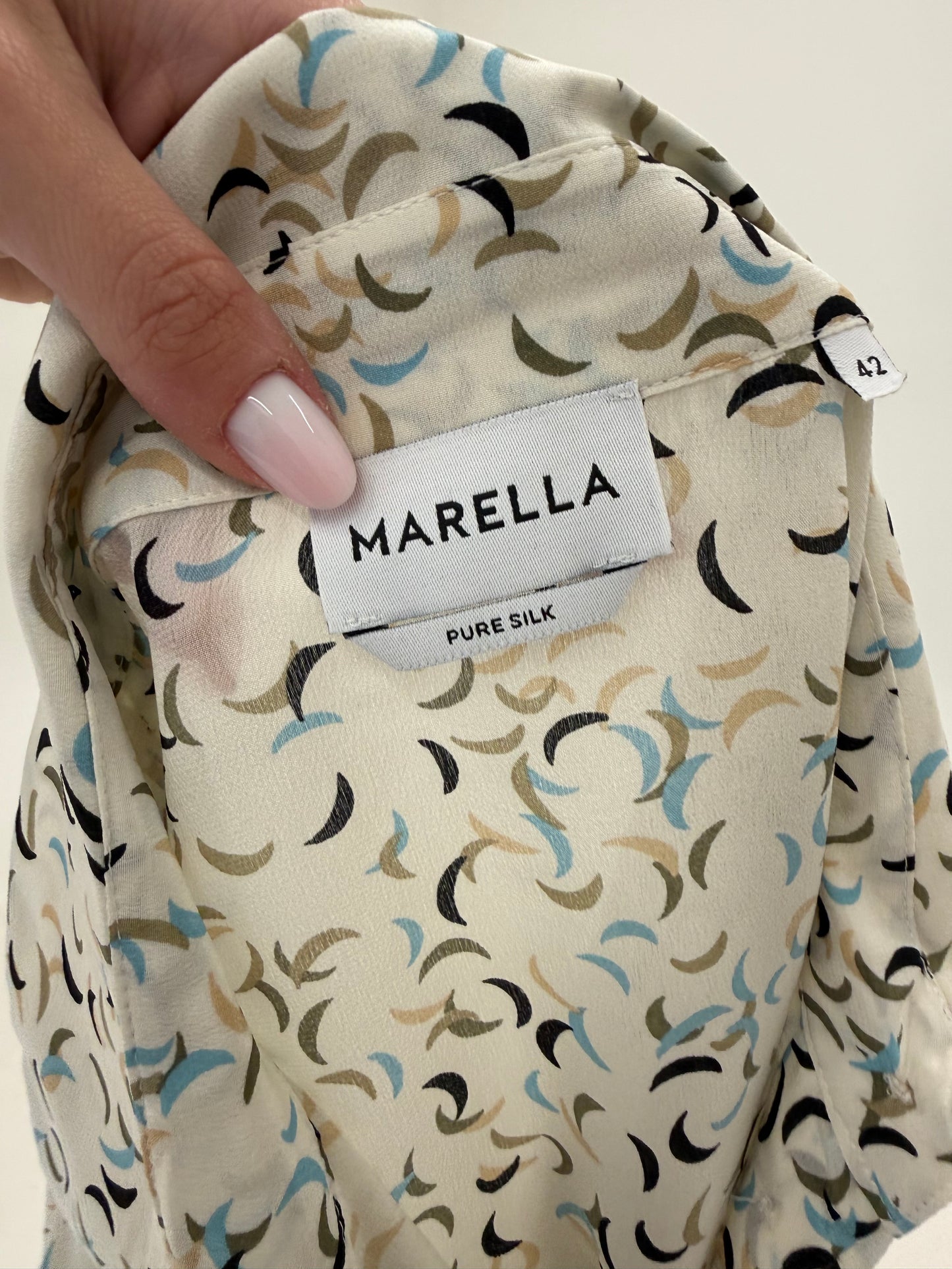 Cămașa Marella by Max Mara din mătase naturală nouă