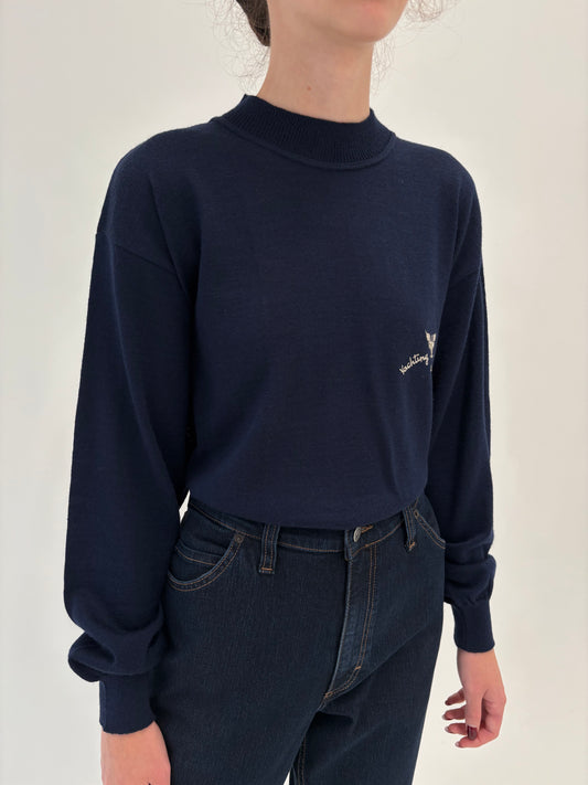 Pulover vintage premium nou italian din mix de lana extrafina