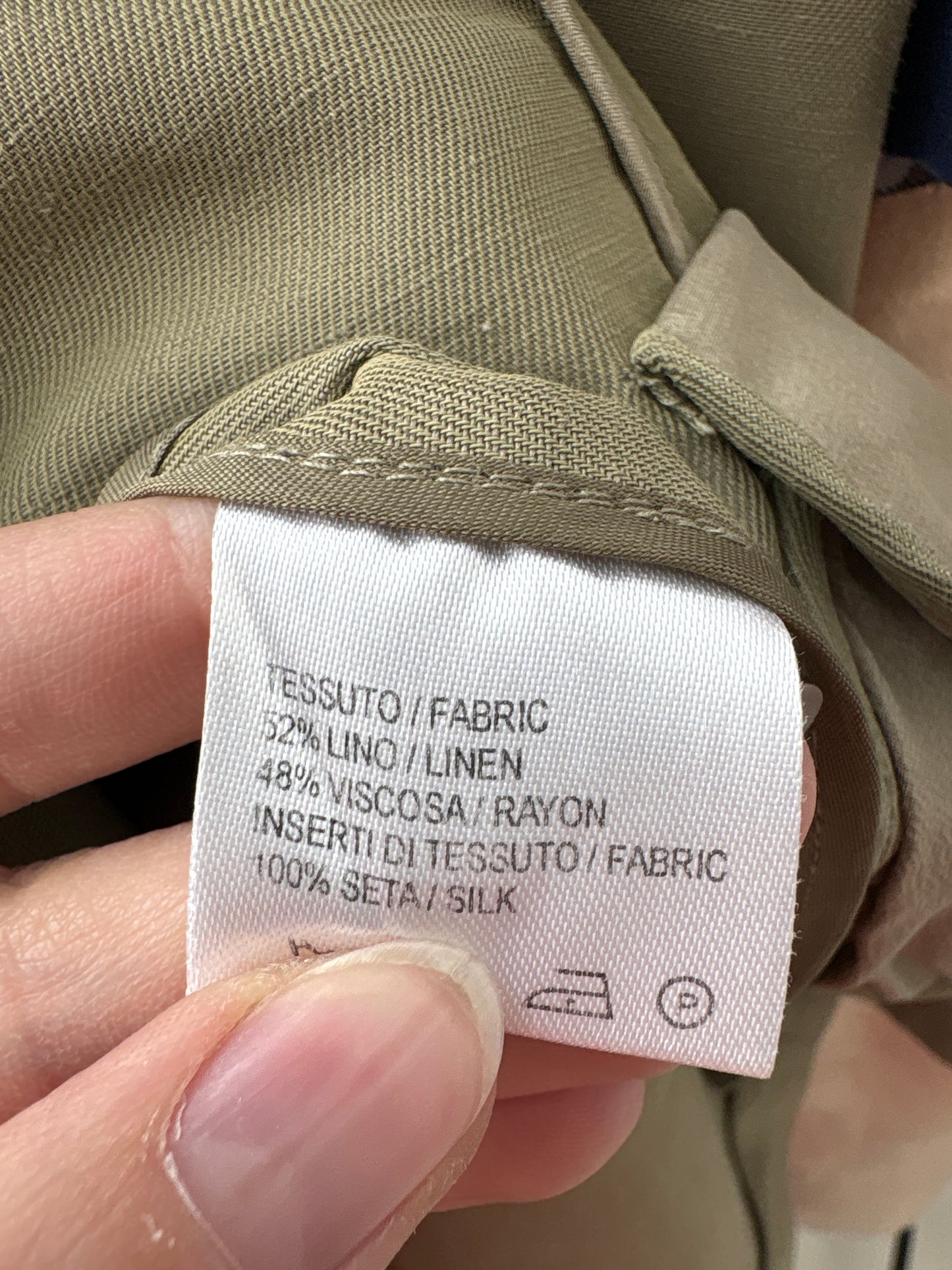 Sacou luxury Luisa Spagnoli cu influențe soft army din pânză în croi ultra cambrat