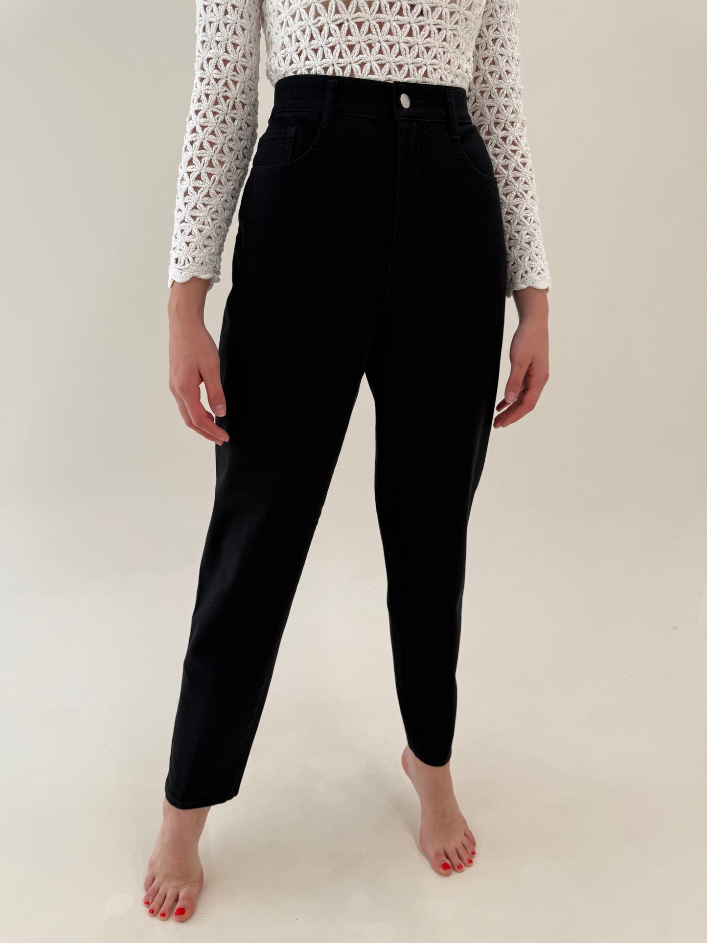 Pantaloni negri tall ultra confort modelatori cu talie ultra înaltă