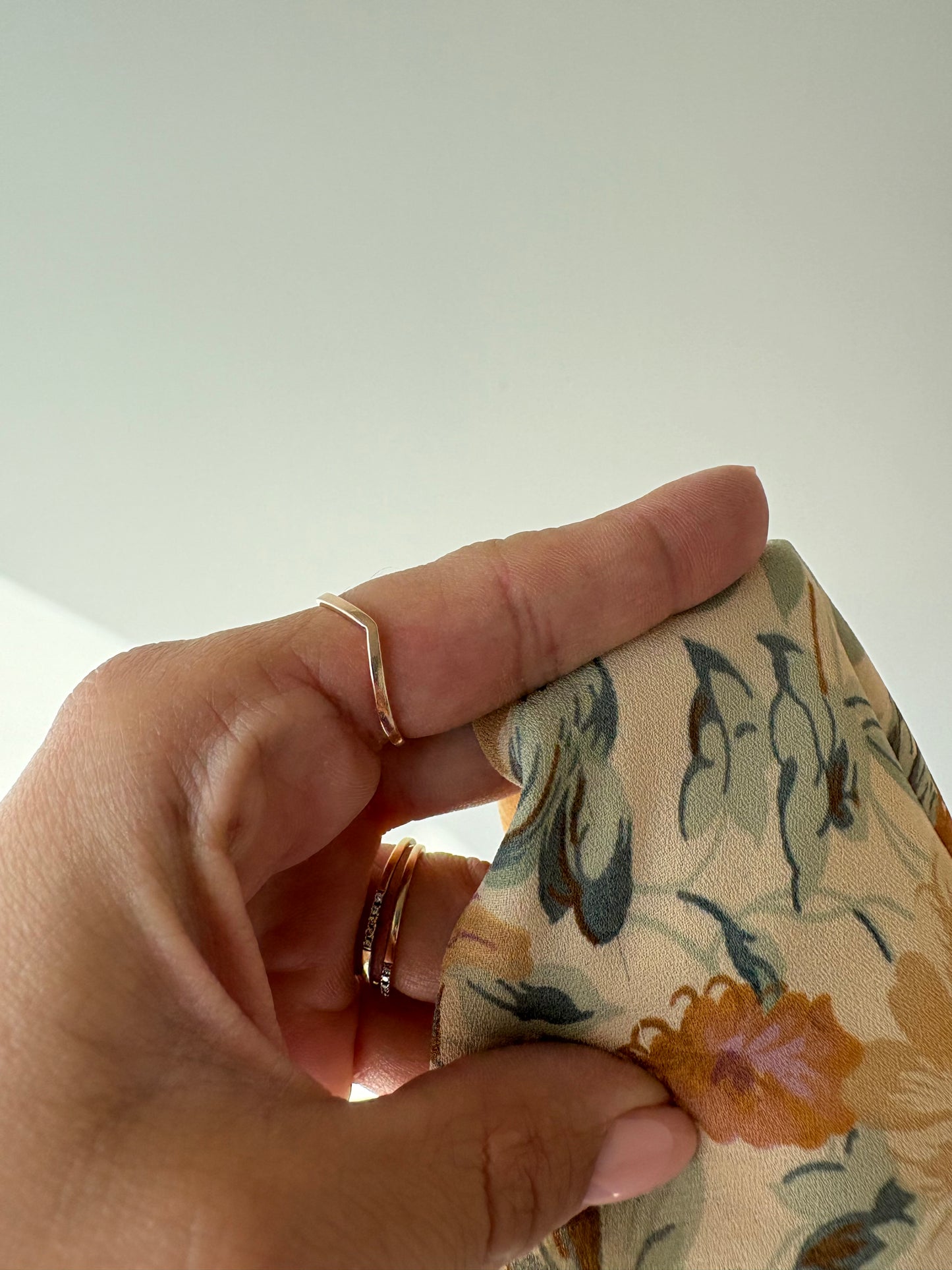 Fustă vintage nude cu print floral superb în culori de toamnă