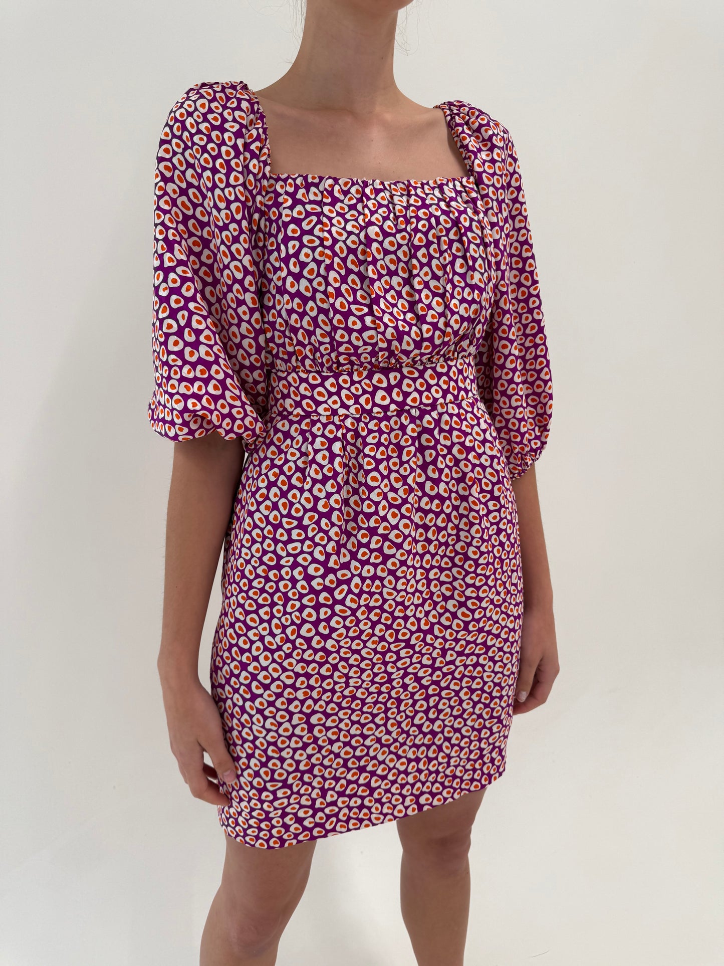 Rochie Yves Saint Laurent archive piece de colecție din mătase naturală circa 1980