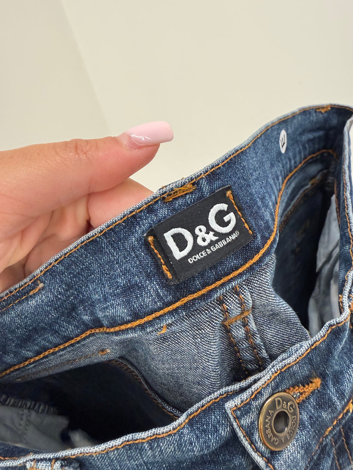 Jeans Dolce&Gabbana vintage tall clasic wash straight leg ultra confort