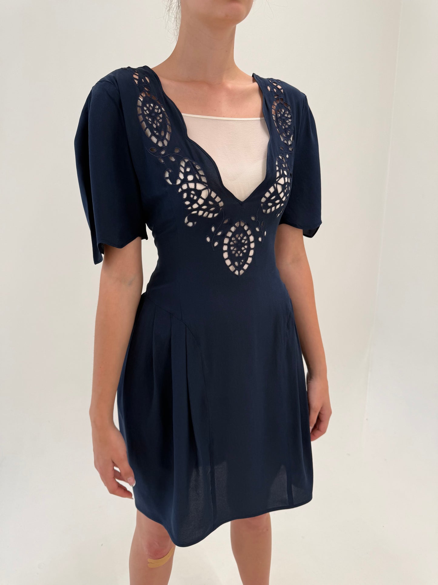 Rochie de brand luxury vintage Mariella Burani din mătase naturală