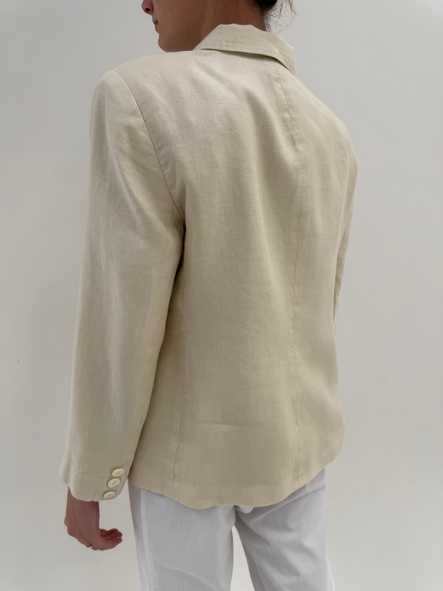 Sacou luxury din în Luisa Spagnoli butter white