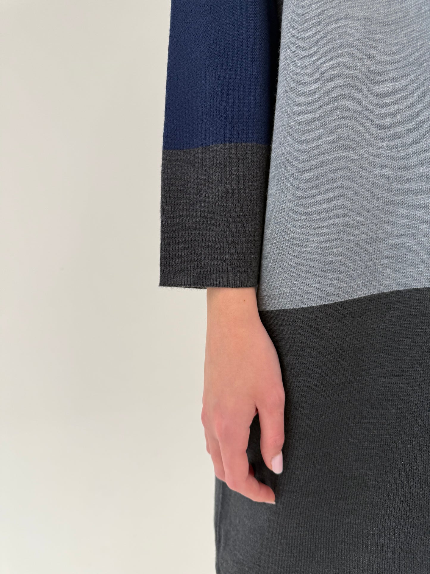 Rochie de brand luxury Krizia plus size din tricot de lana merino extrafina