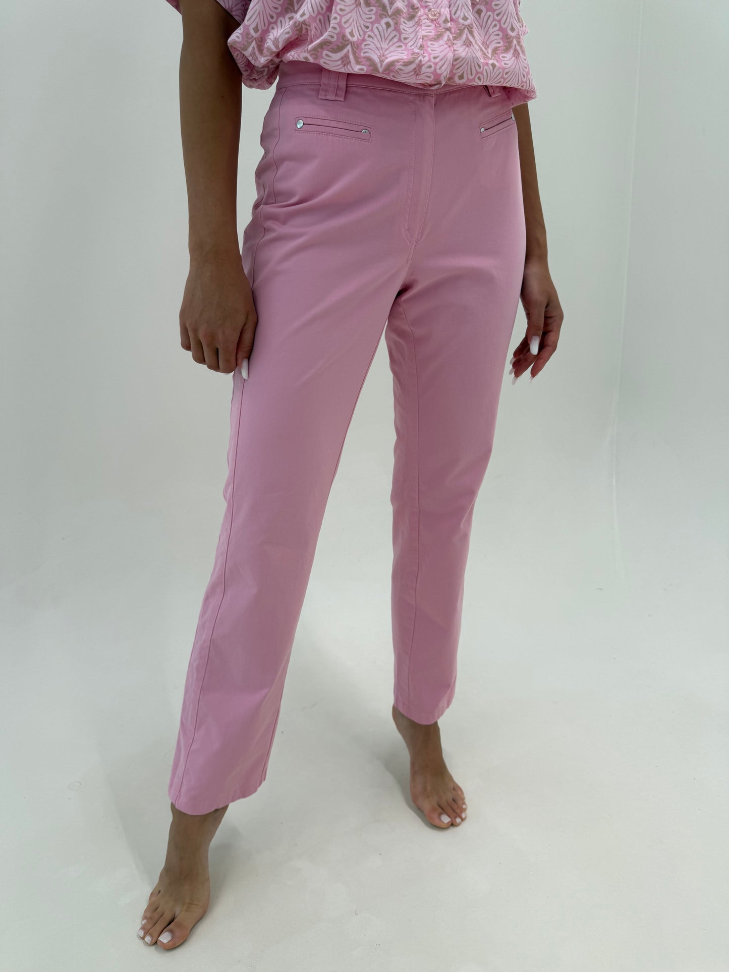 Pantaloni premium ultra confort din bumbac modelator powder Pink