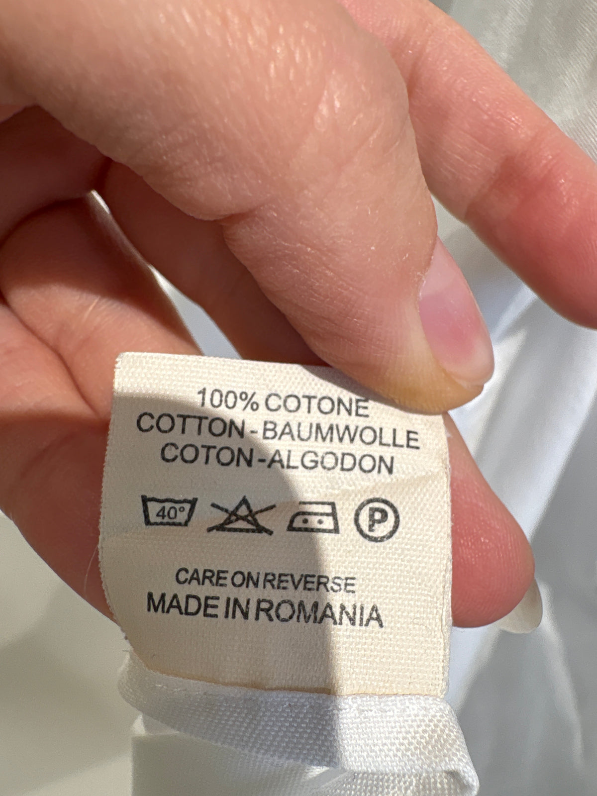 Cămașa premium italiană petite cu butoni din poplin de bumbac