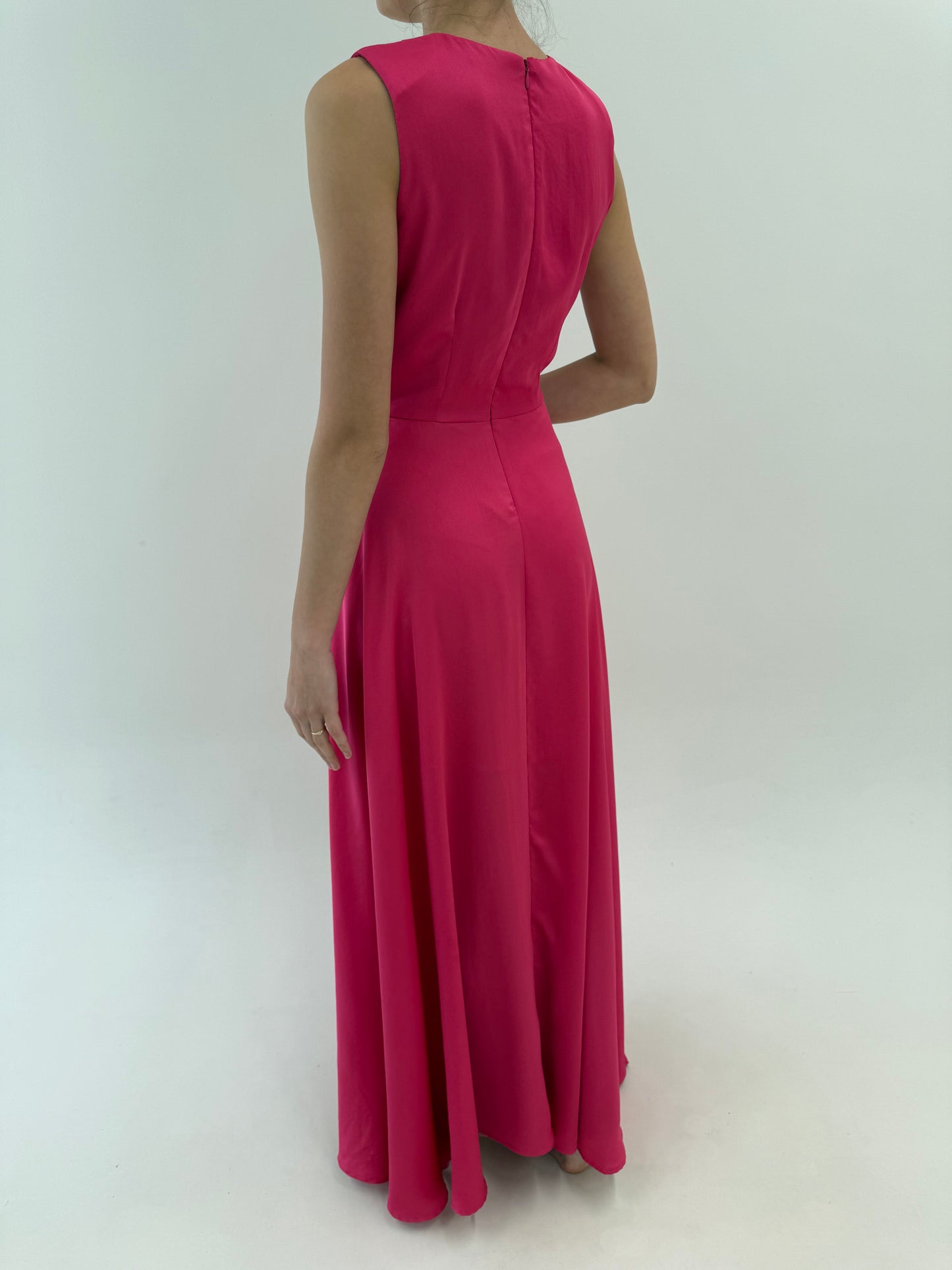 Rochie maxi de ocazie de brand super premium cambrata în culori tari