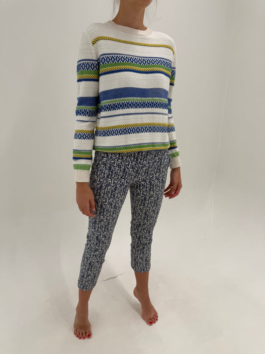 Pantaloni gama Max Mara chinos din brocart modelator