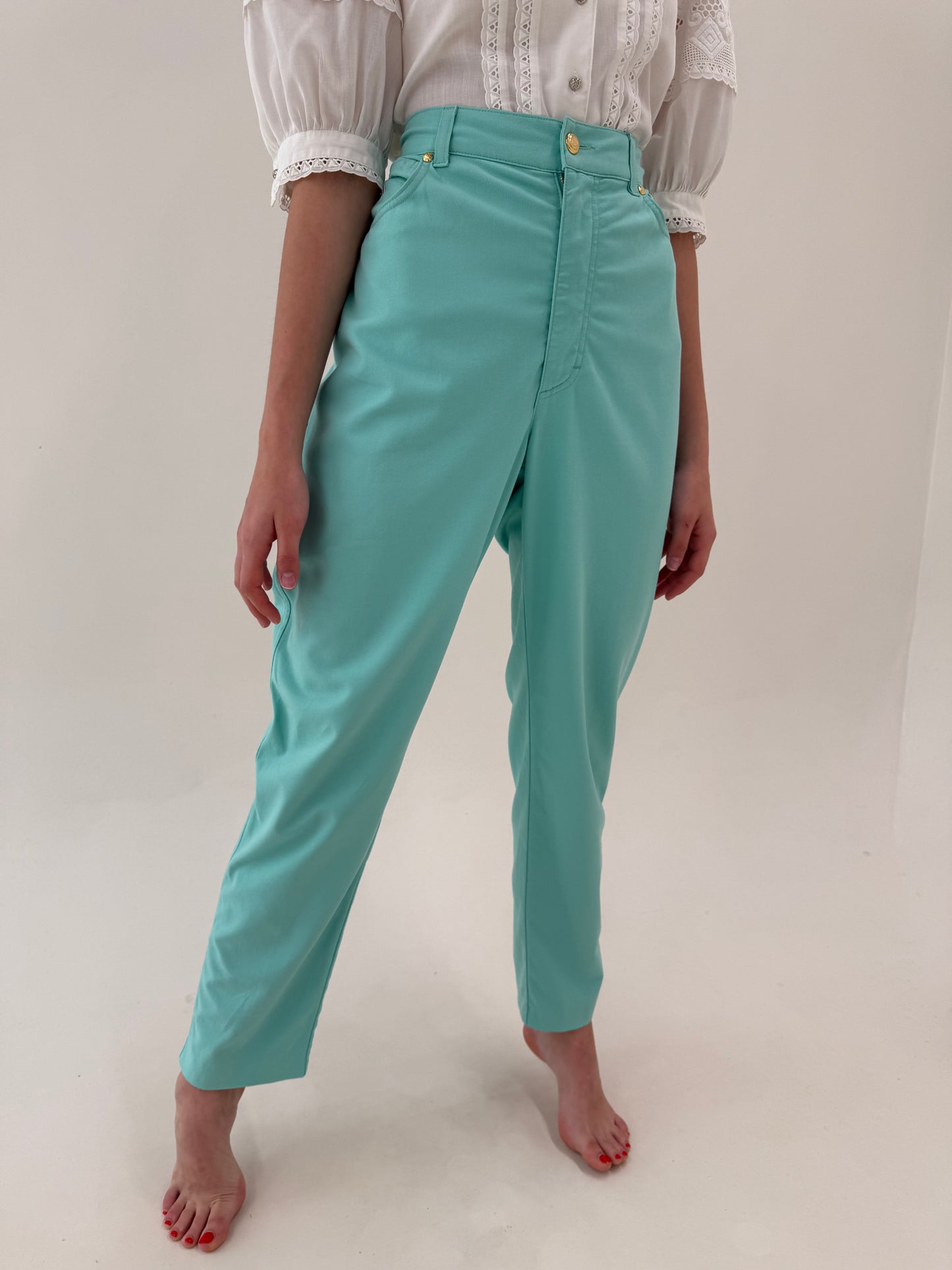 Jeans Escada luxury ultra confort modelatori tall în culoare superbă