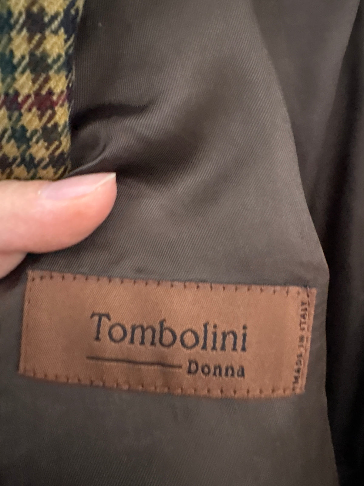 Sacou de brand luxury italian Tombolini  din tweed excepțional de lana