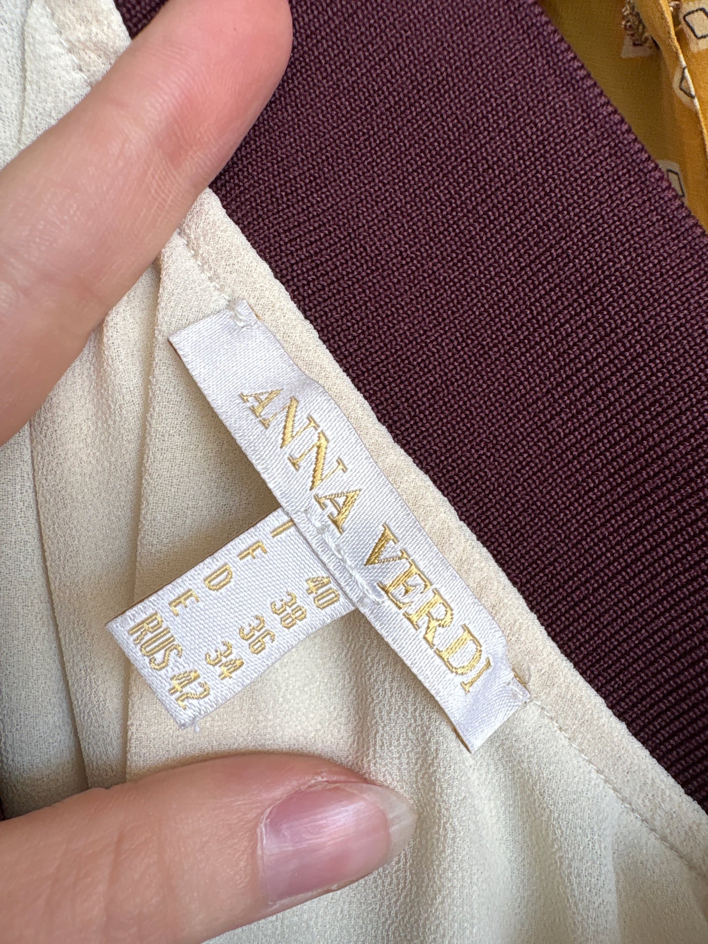 Fustă maxi cu buline plum cu talie ultra înaltă elastică în bie