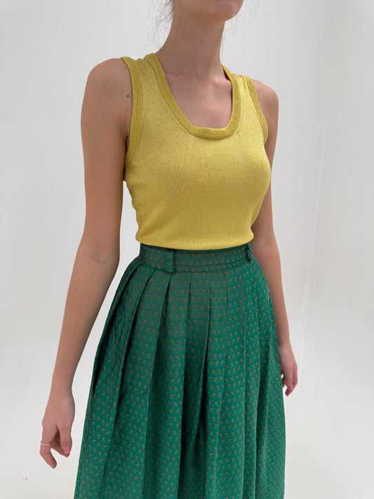 Top Misssoni de la zi la seară cu inserții extrafine de lurex auriu